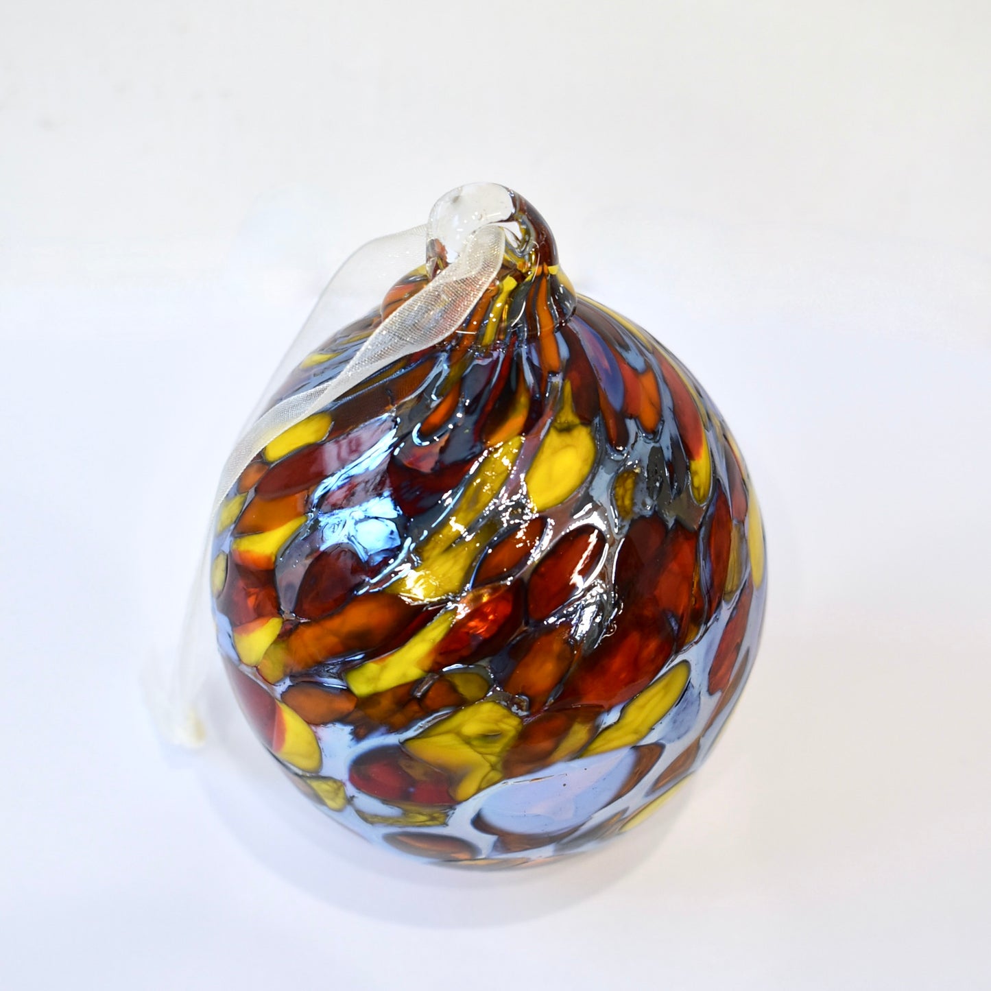 Amber, Russet & Yellow Confetti Bauble Small