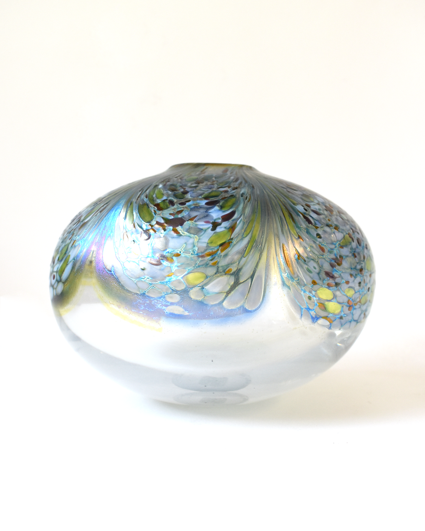 'Seafoam' Glass Sphere Form (L)