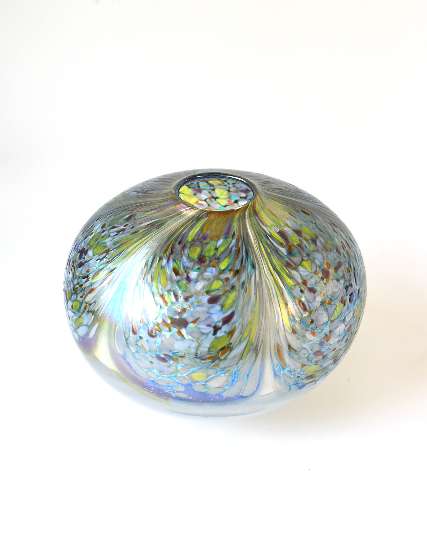 'Seafoam' Glass Sphere Form (L)