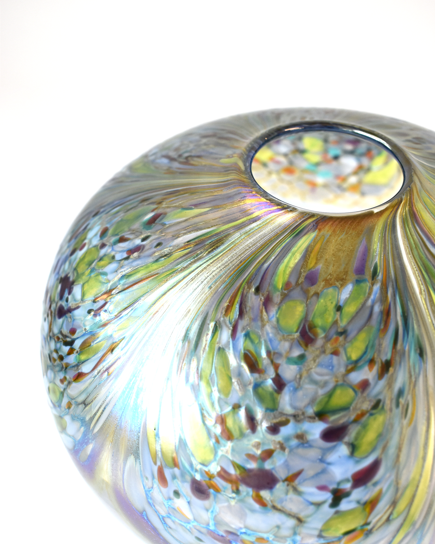 'Seafoam' Glass Sphere Form (L)