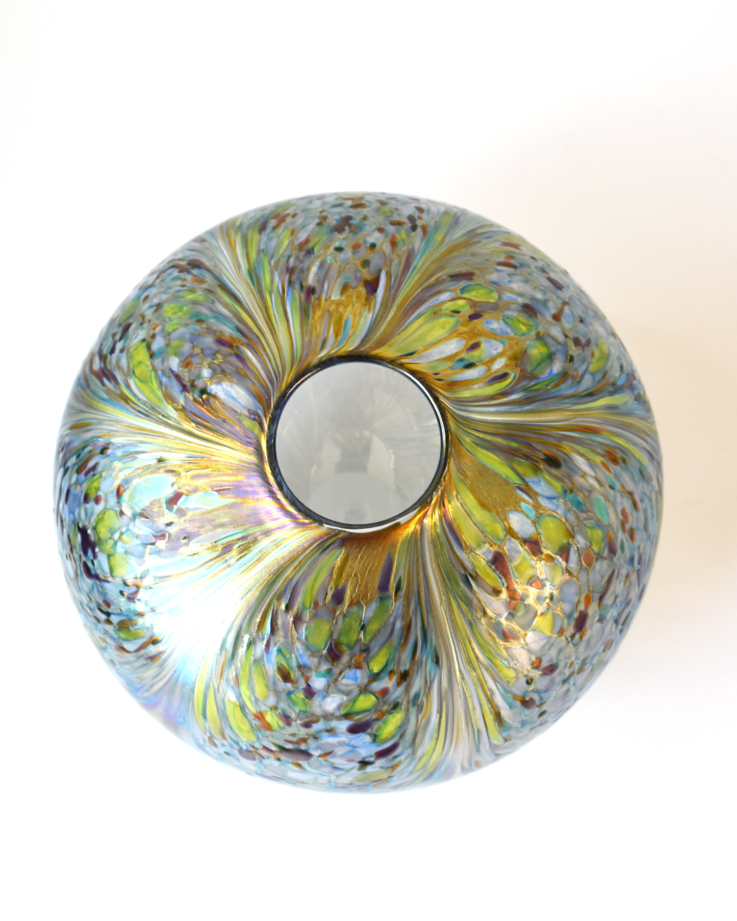 'Seafoam' Glass Sphere Form (L)