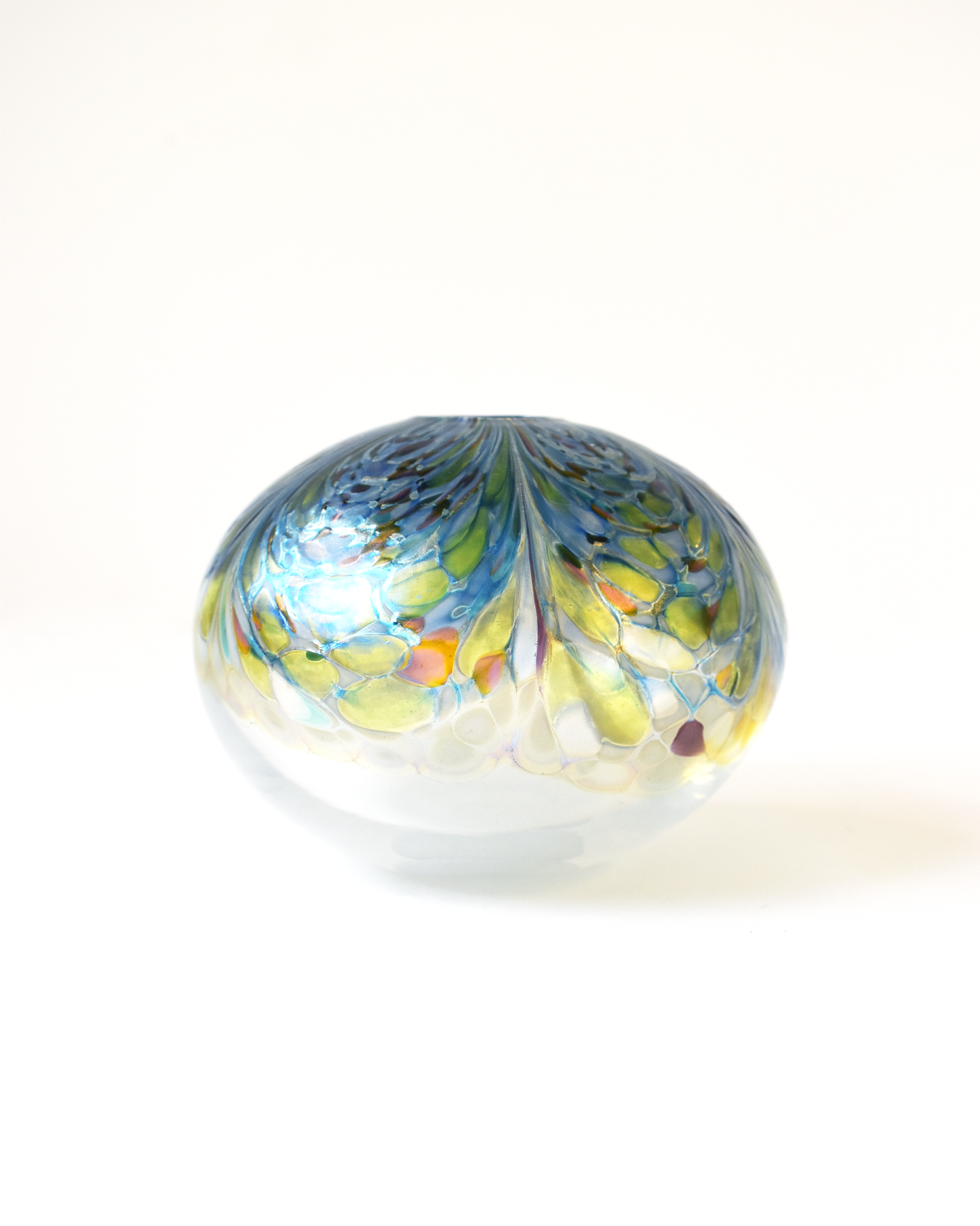 'Seafoam' Glass Sphere Form (M)