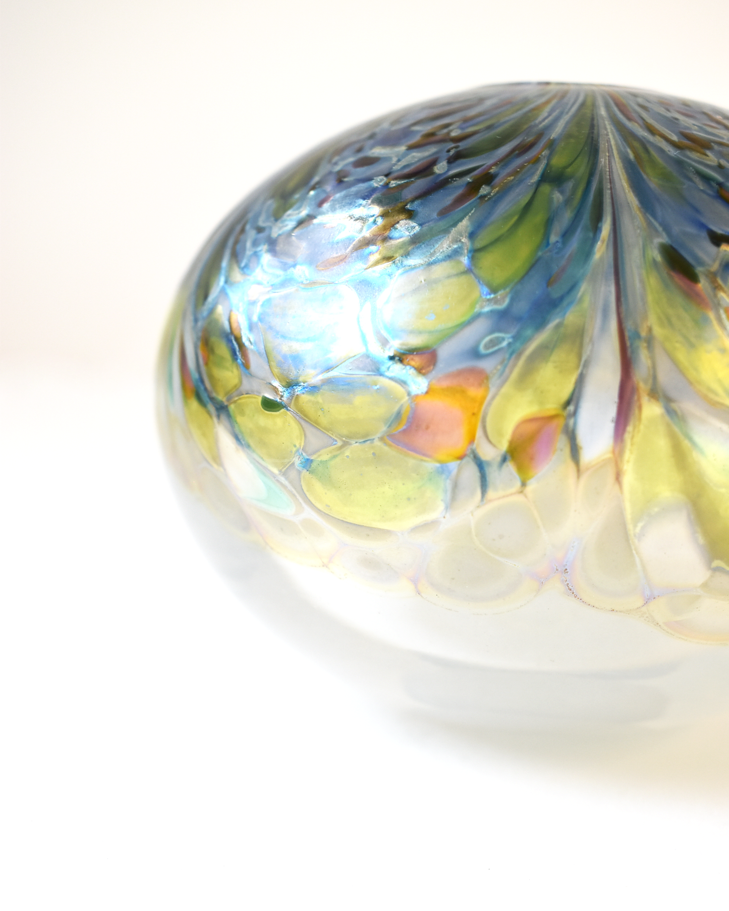 'Seafoam' Glass Sphere Form (M)