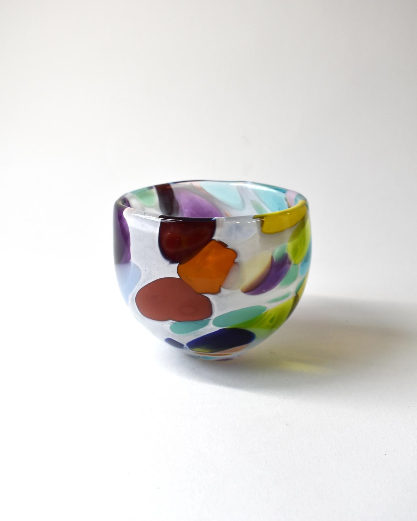 "Bold & Beautiful" Blown Glass Nut Bowl (S)