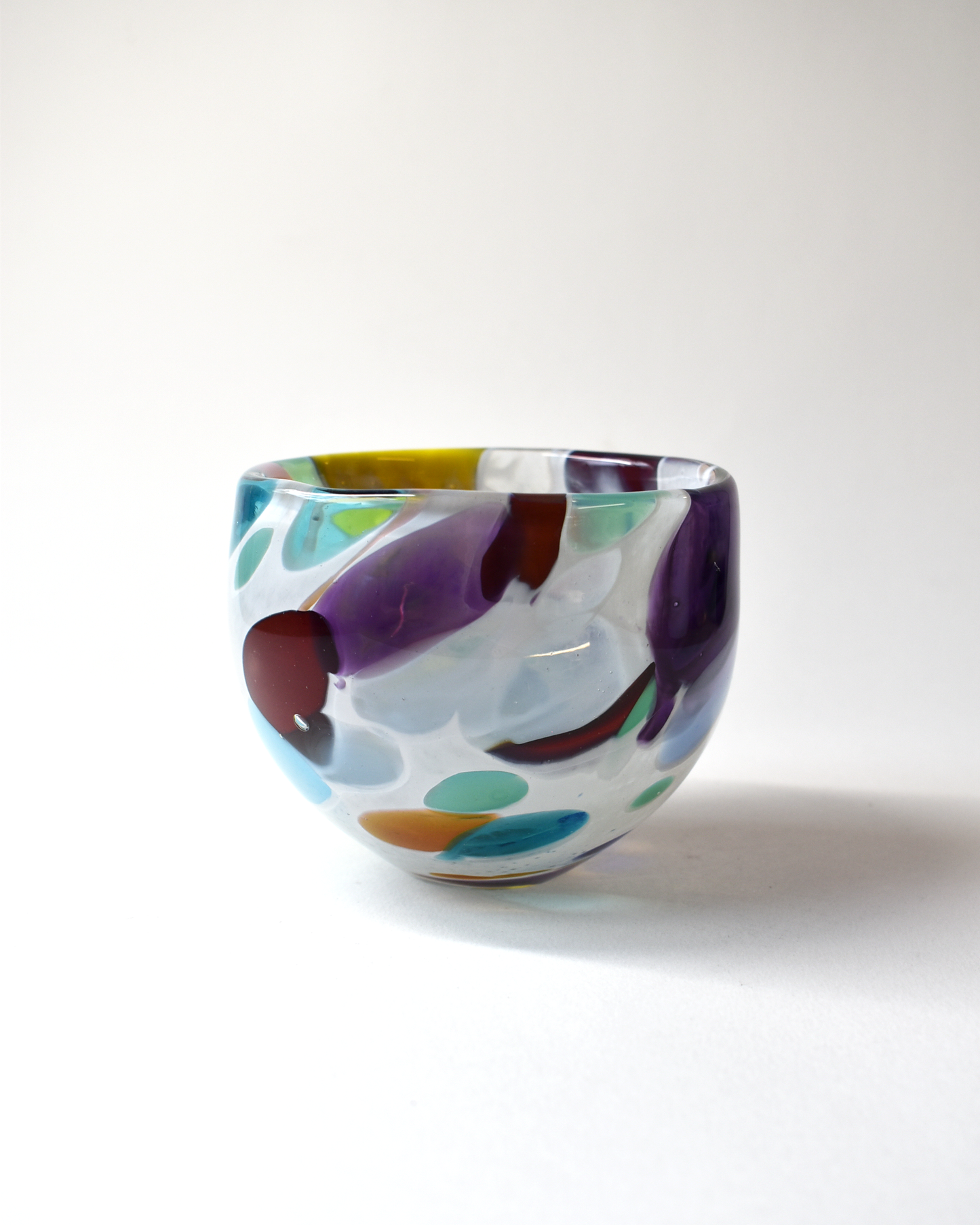 "Bold & Beautiful" Blown Glass Nut Bowl (S)