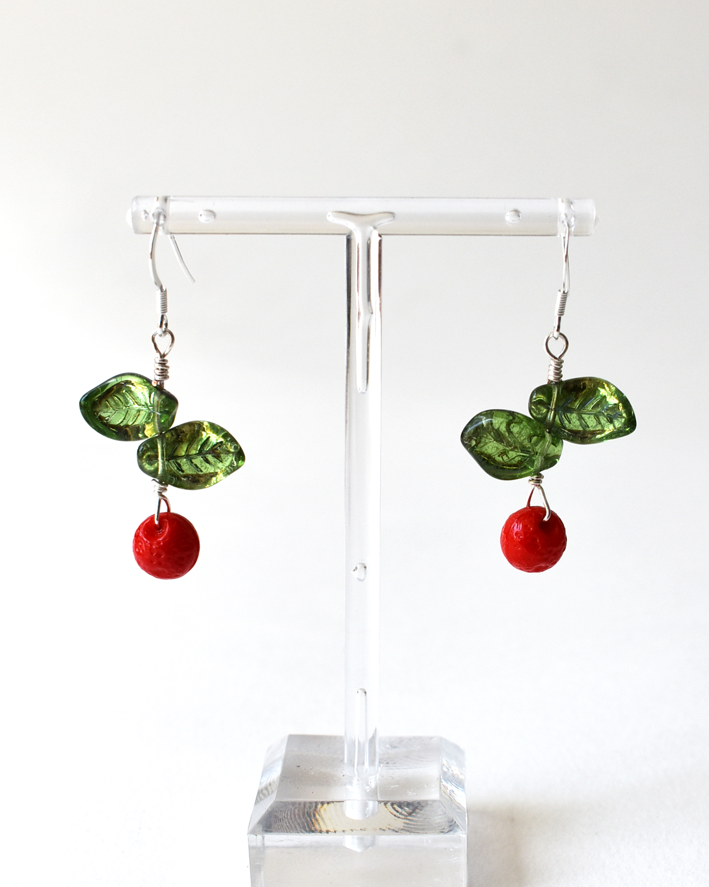 'Blood Oranges' Drop Hook Earrings