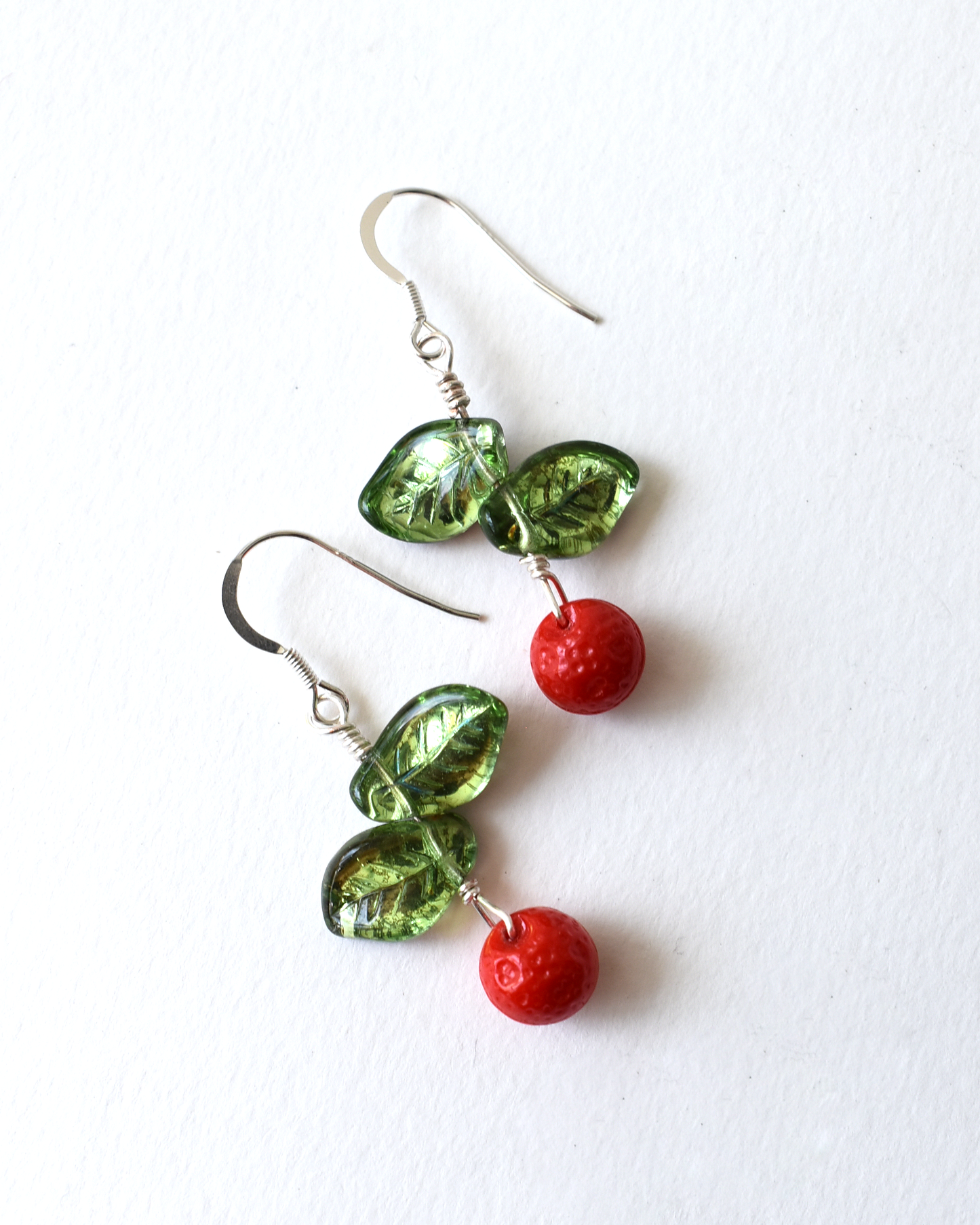 'Blood Oranges' Drop Hook Earrings
