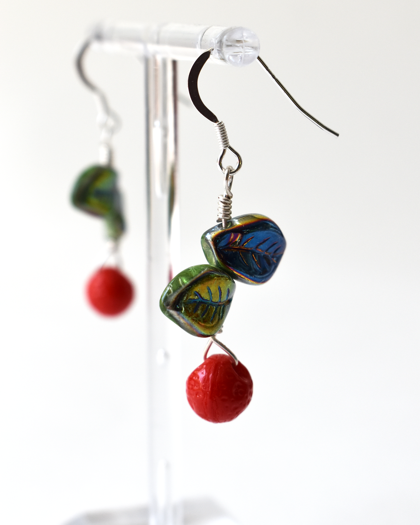 'Blood Oranges' Drop Hook Earrings