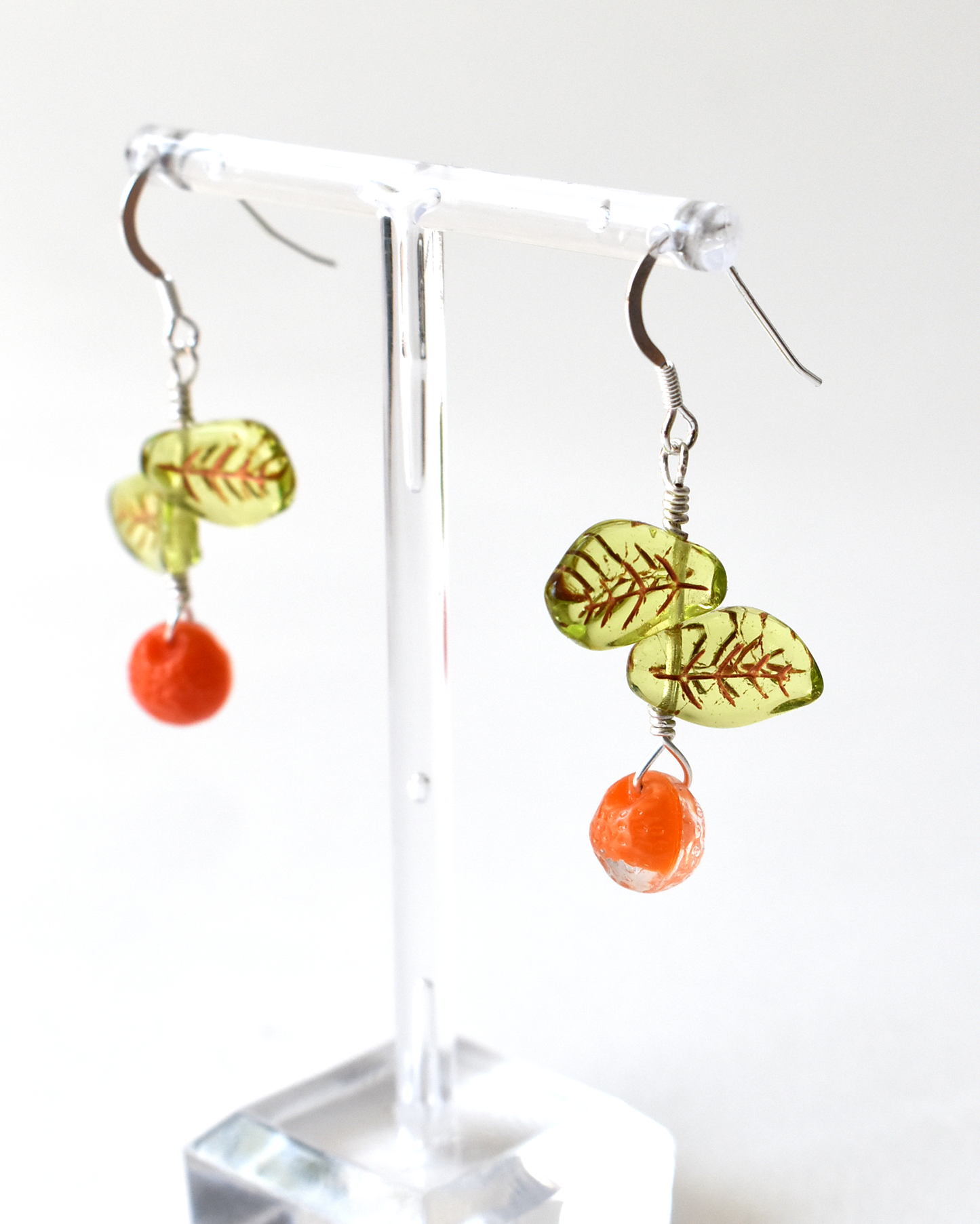 'Summer Oranges' Drop Hook Earrings