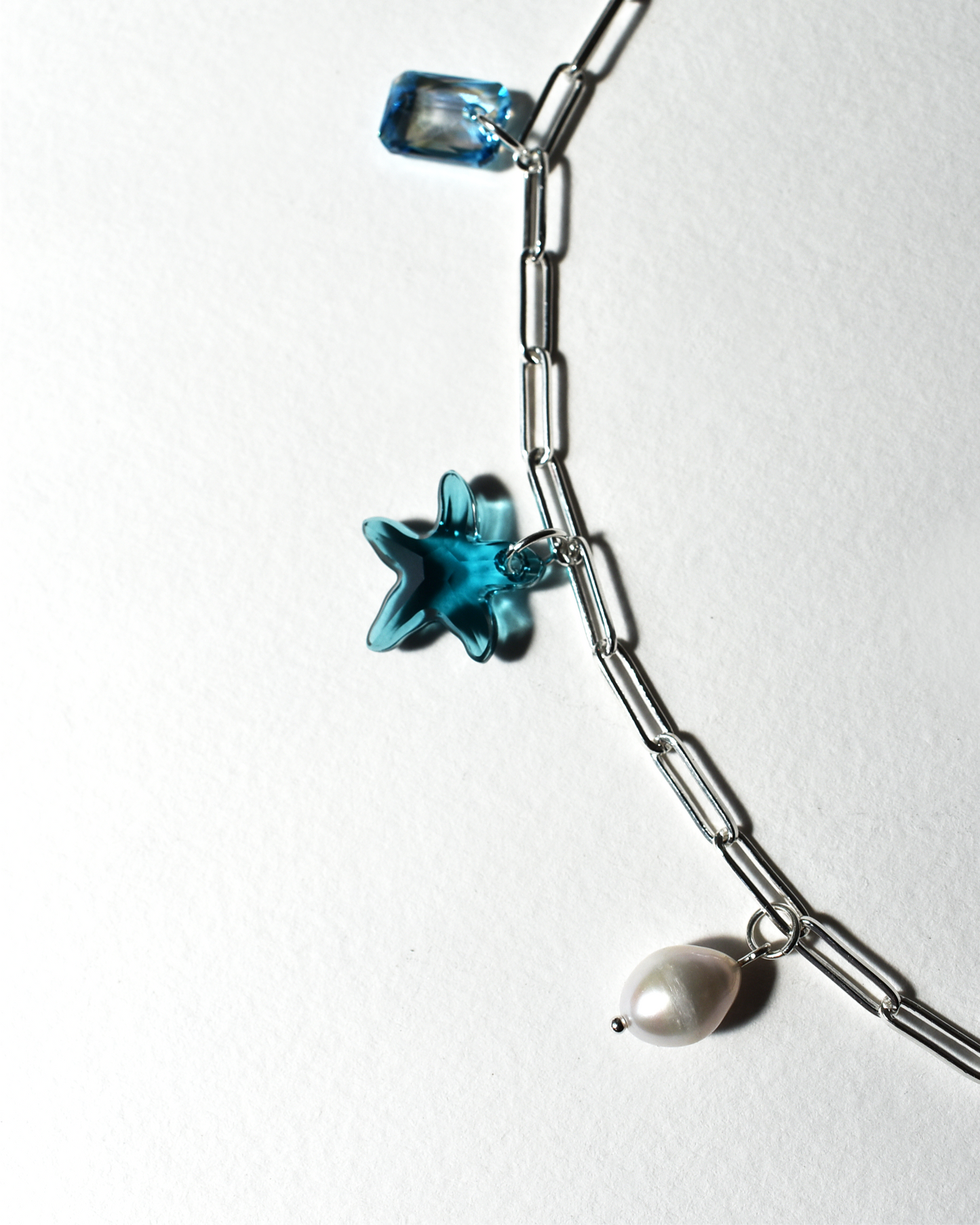 'Coastal Charm' Paperclip Chain Necklace