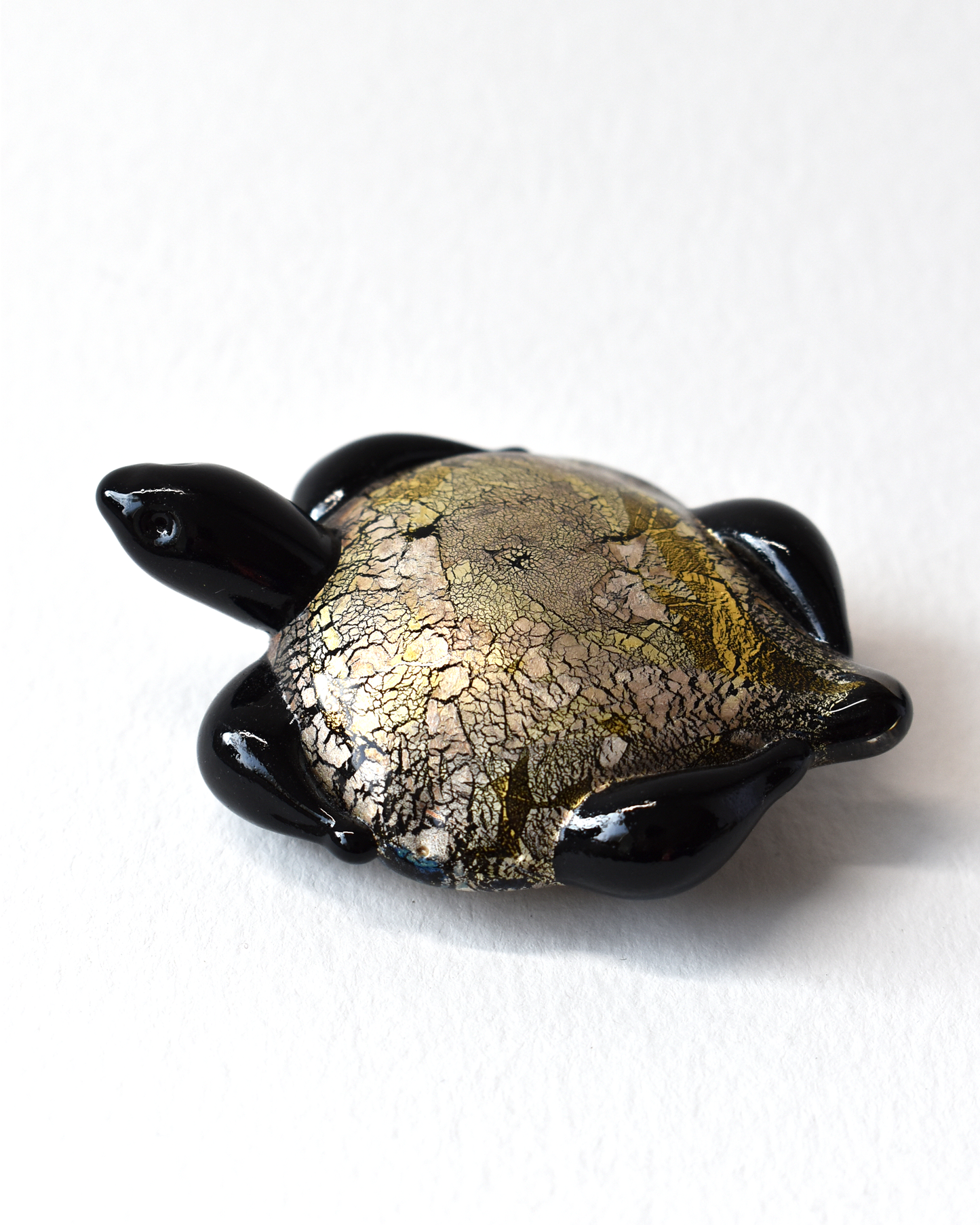 Black Gold & Silver Leaf Turtle
