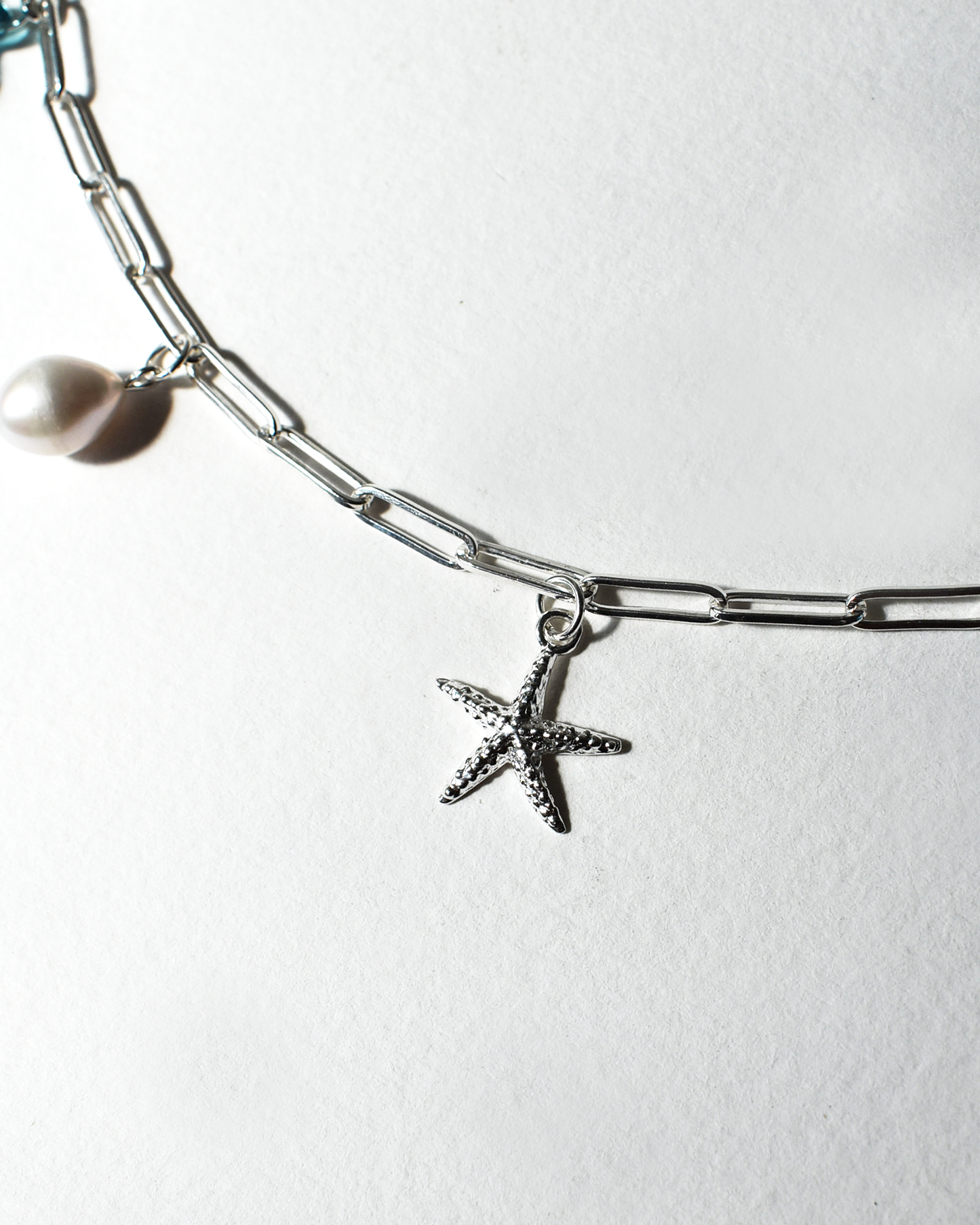 'Coastal Charm' Paperclip Chain Necklace