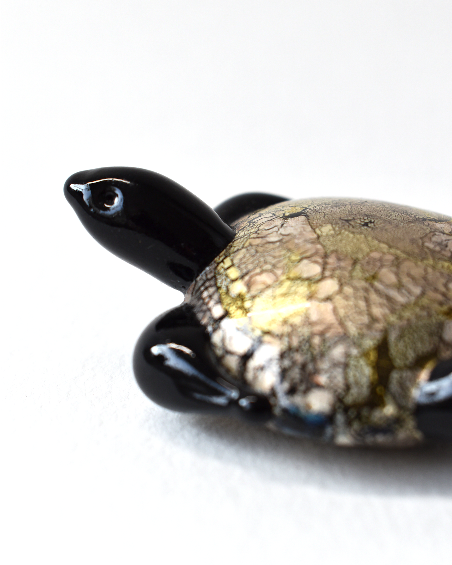 Black Gold & Silver Leaf Turtle