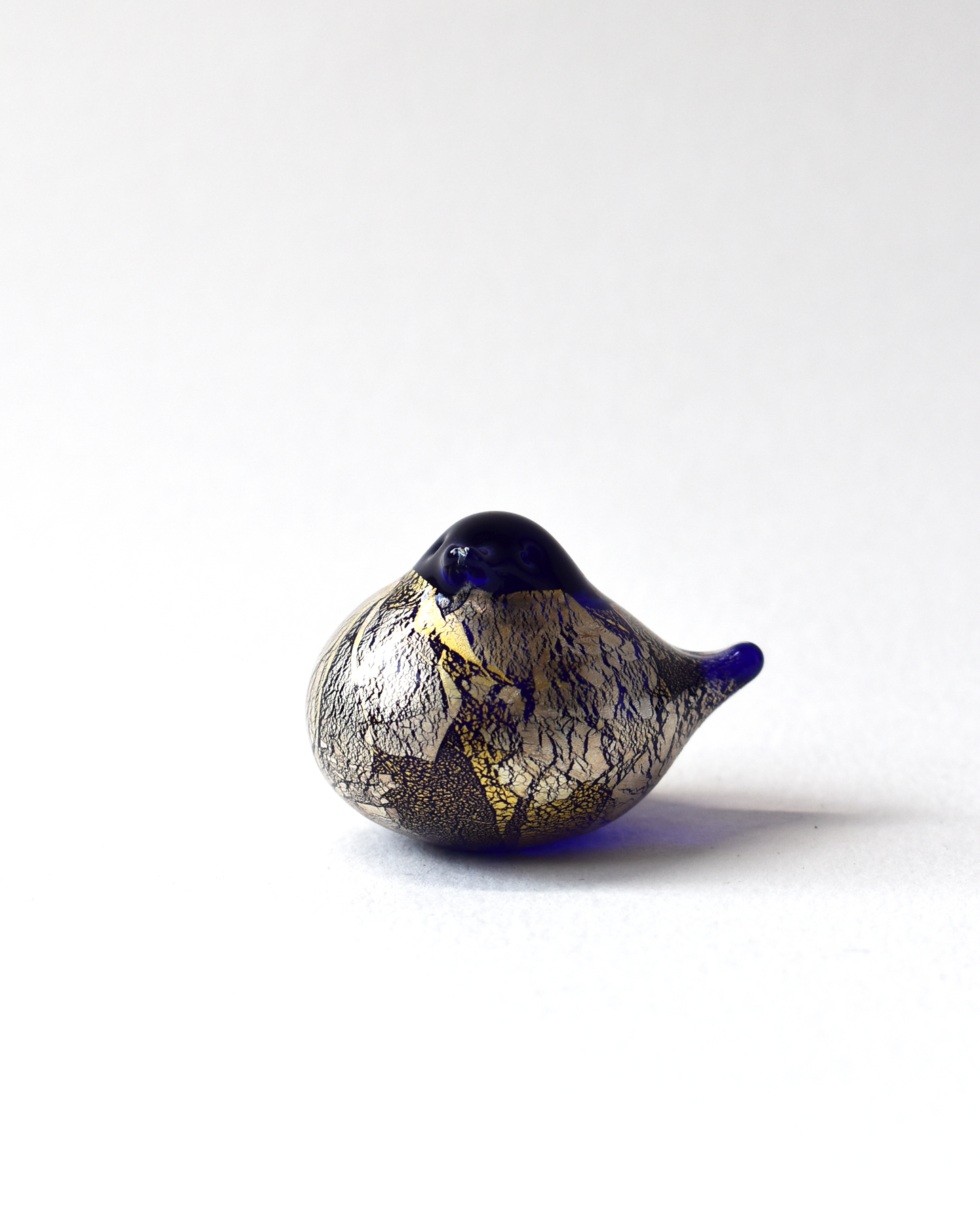 Blue Gold & Silver Leaf Nesting Bird