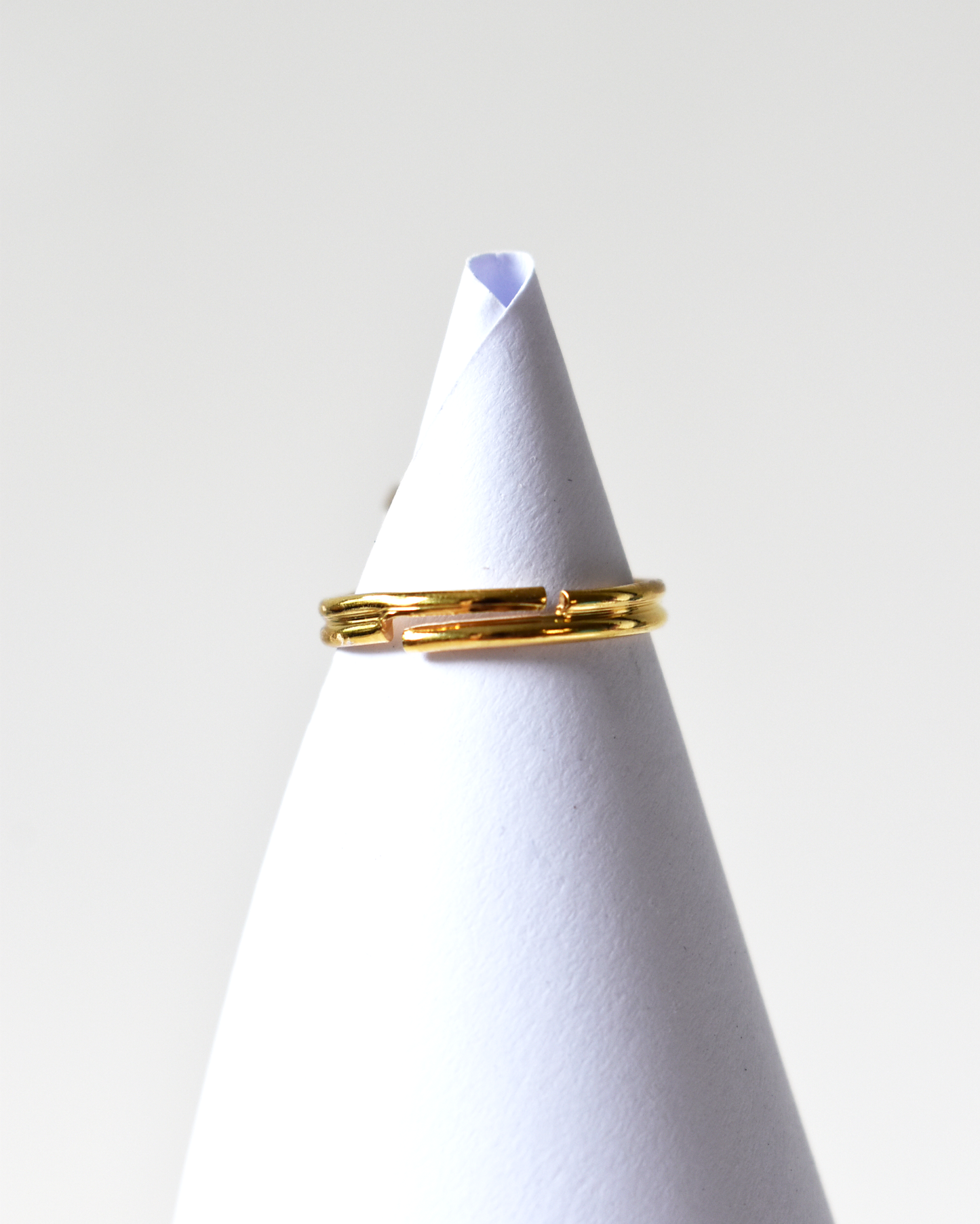 Dark Lilac Oval Crystal Cocktail Ring