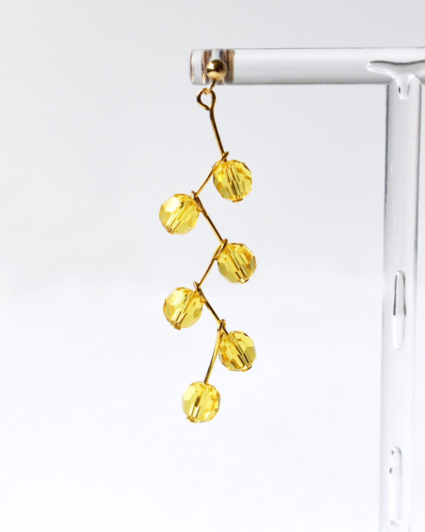 Sunshine Crystal Pin Drop Earrings