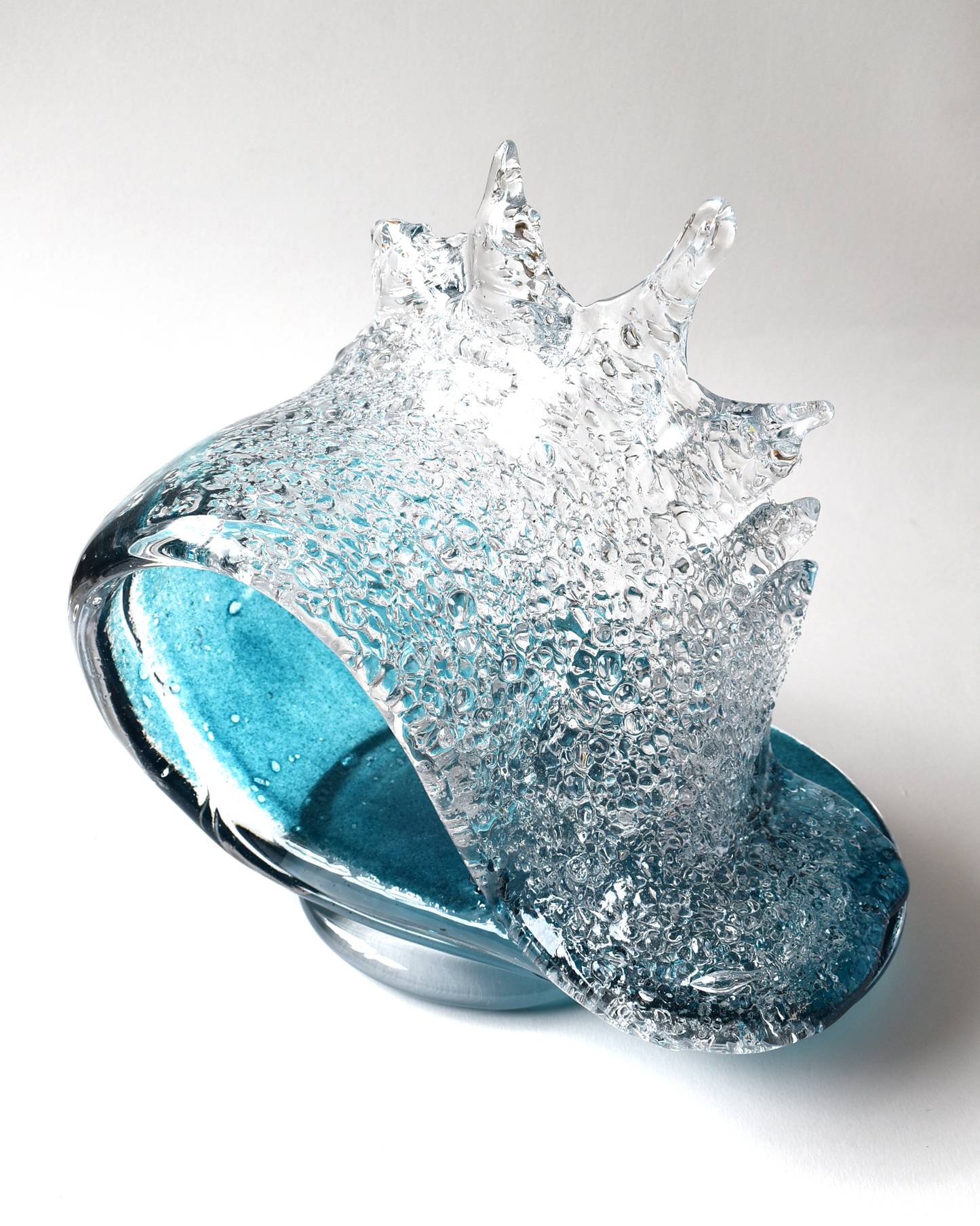 Large Crest Wave Glass Sculpture