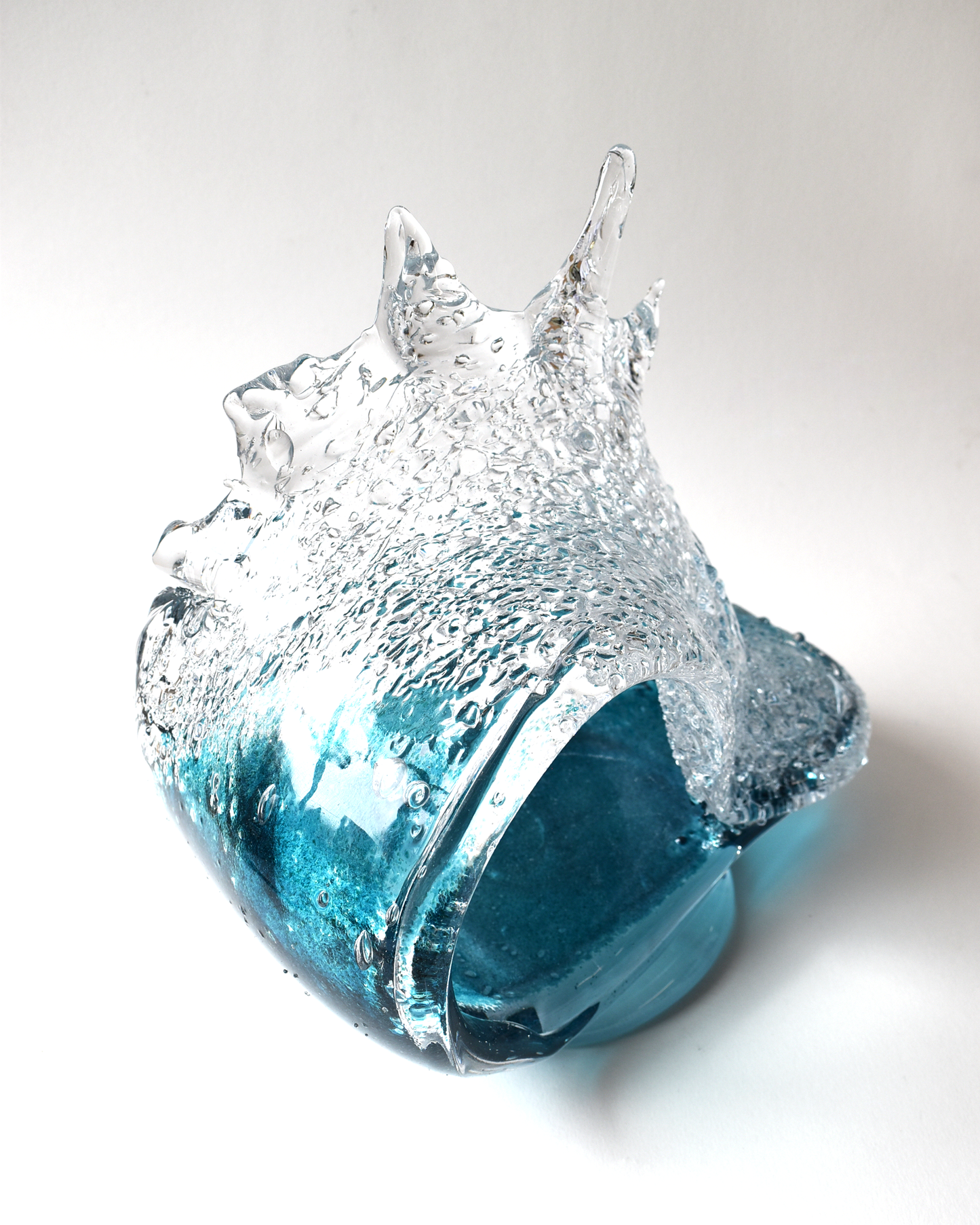 Large Crest Wave Glass Sculpture