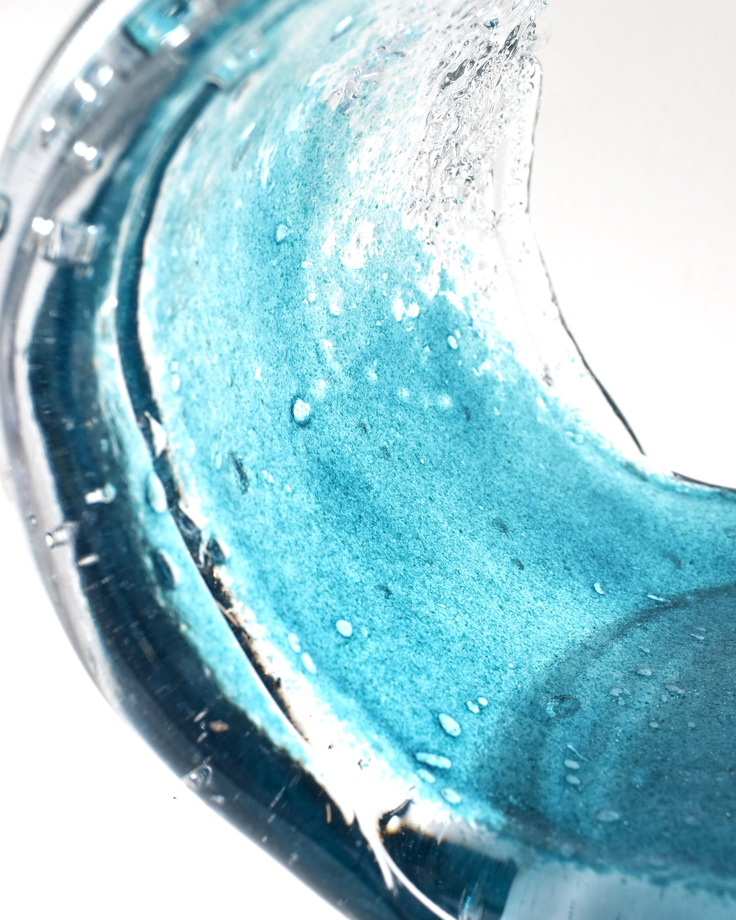 Large Crest Wave Glass Sculpture