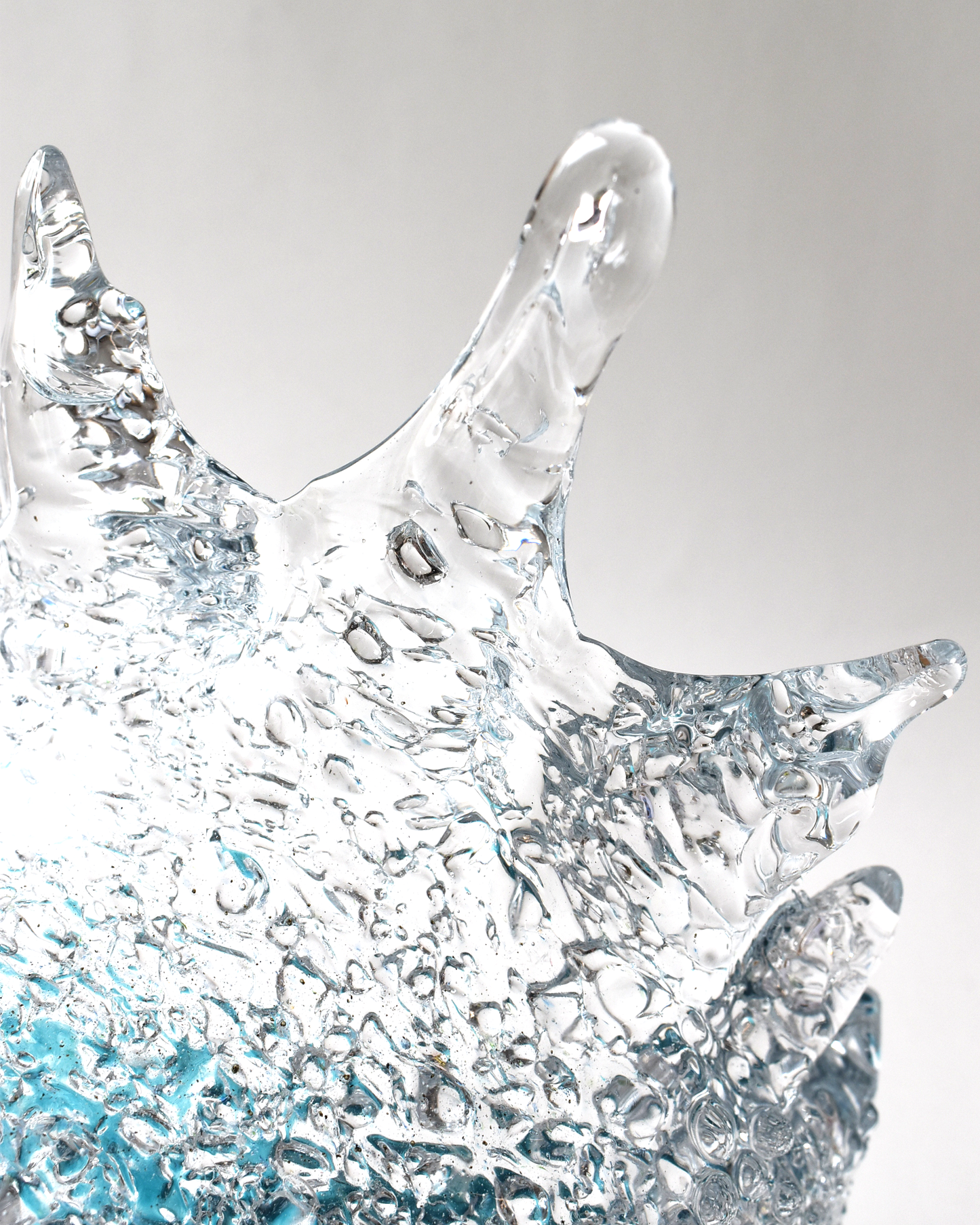Large Crest Wave Glass Sculpture