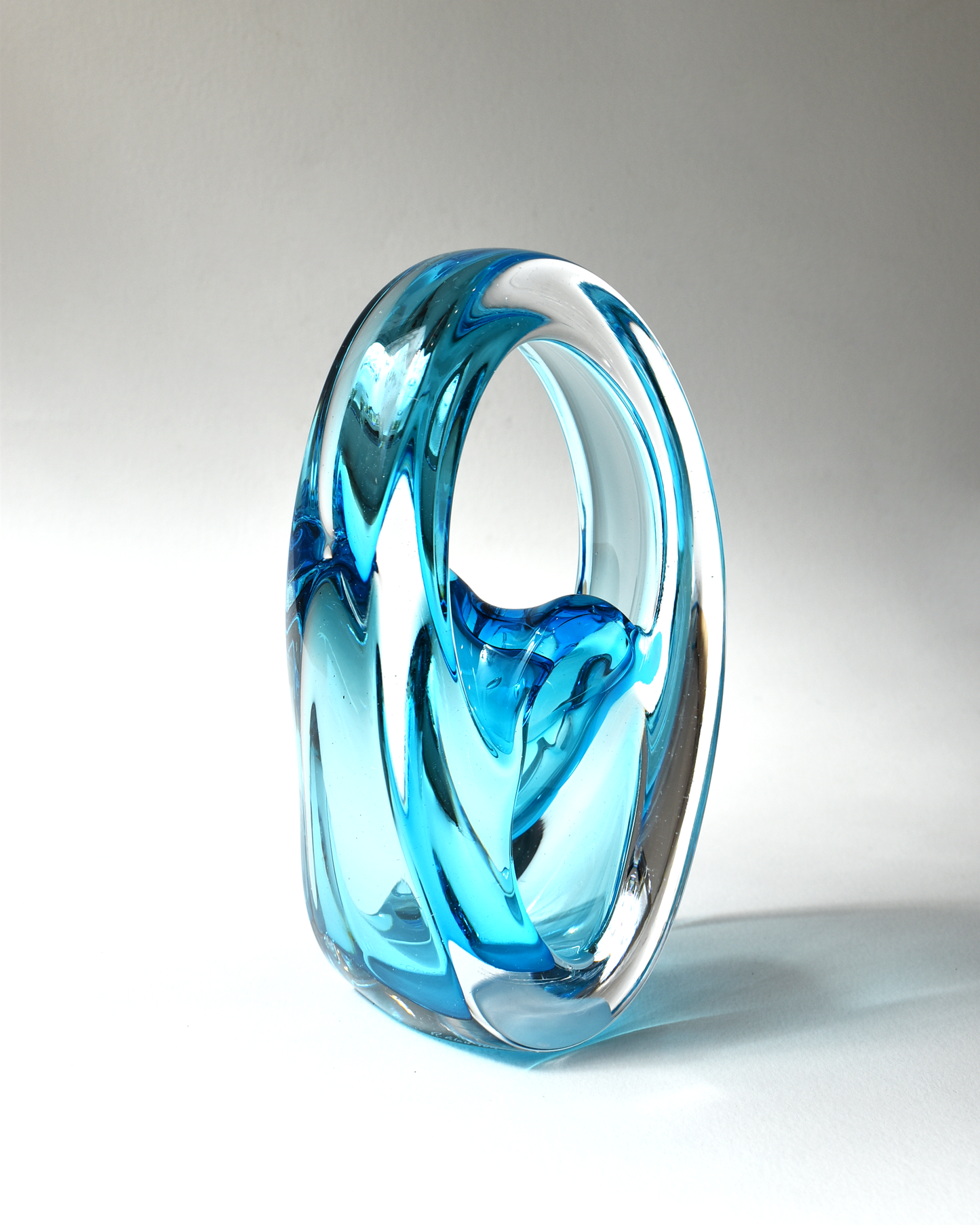 Blue Glass Omni Sculpture