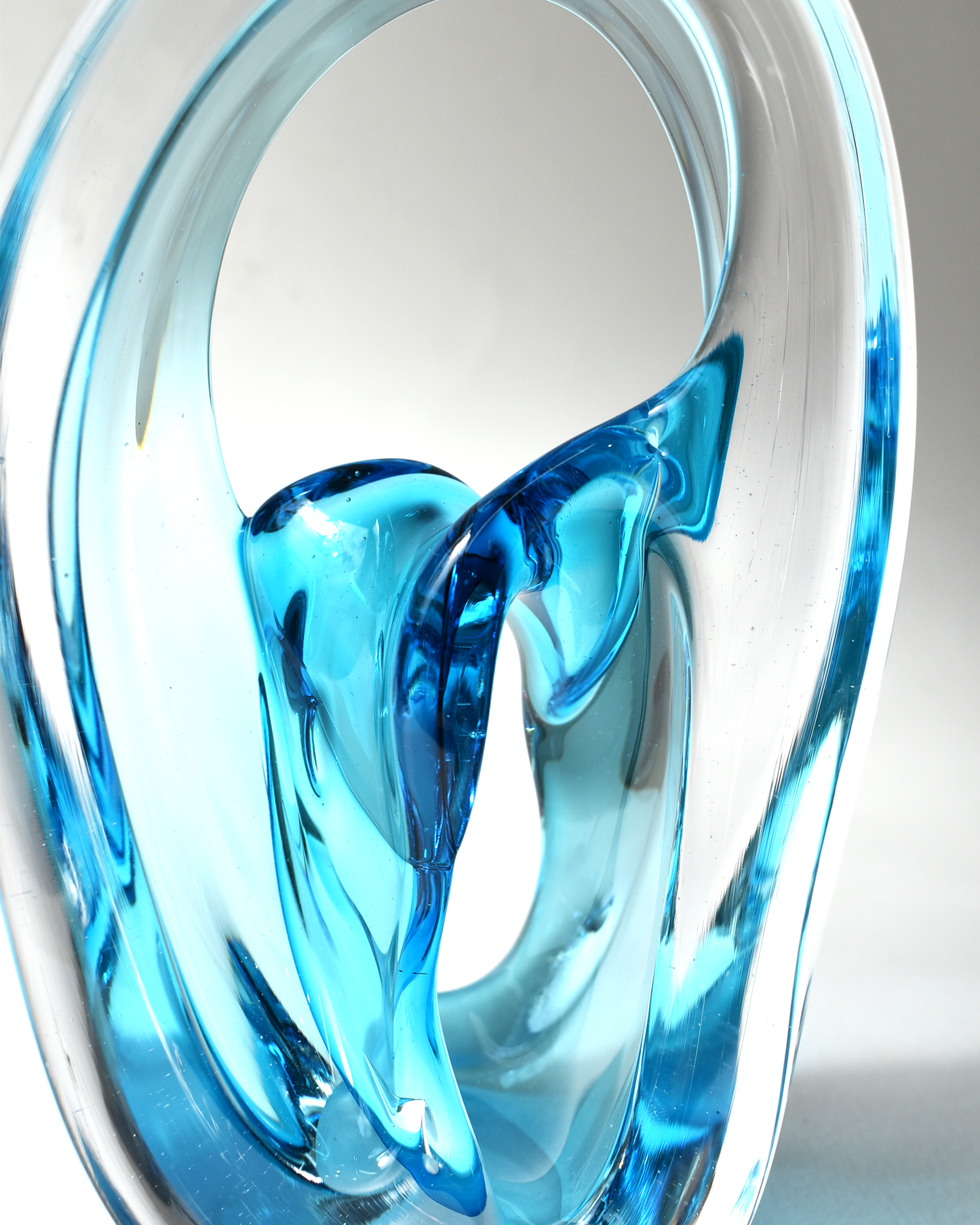 Blue Glass Omni Sculpture