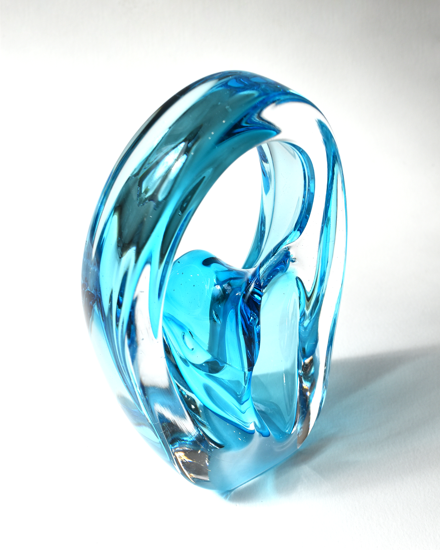 Blue Glass Omni Sculpture