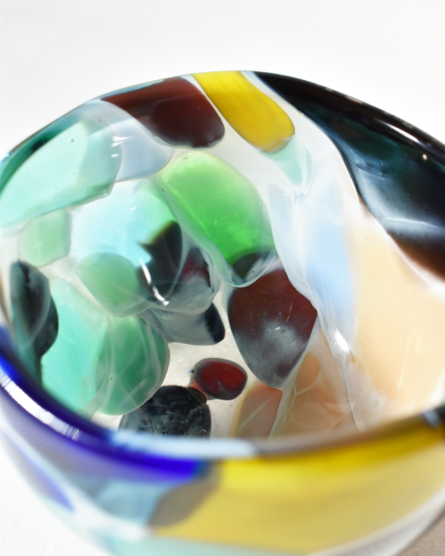 "Bold & Beautiful" Blown Glass Nut Bowl (S)