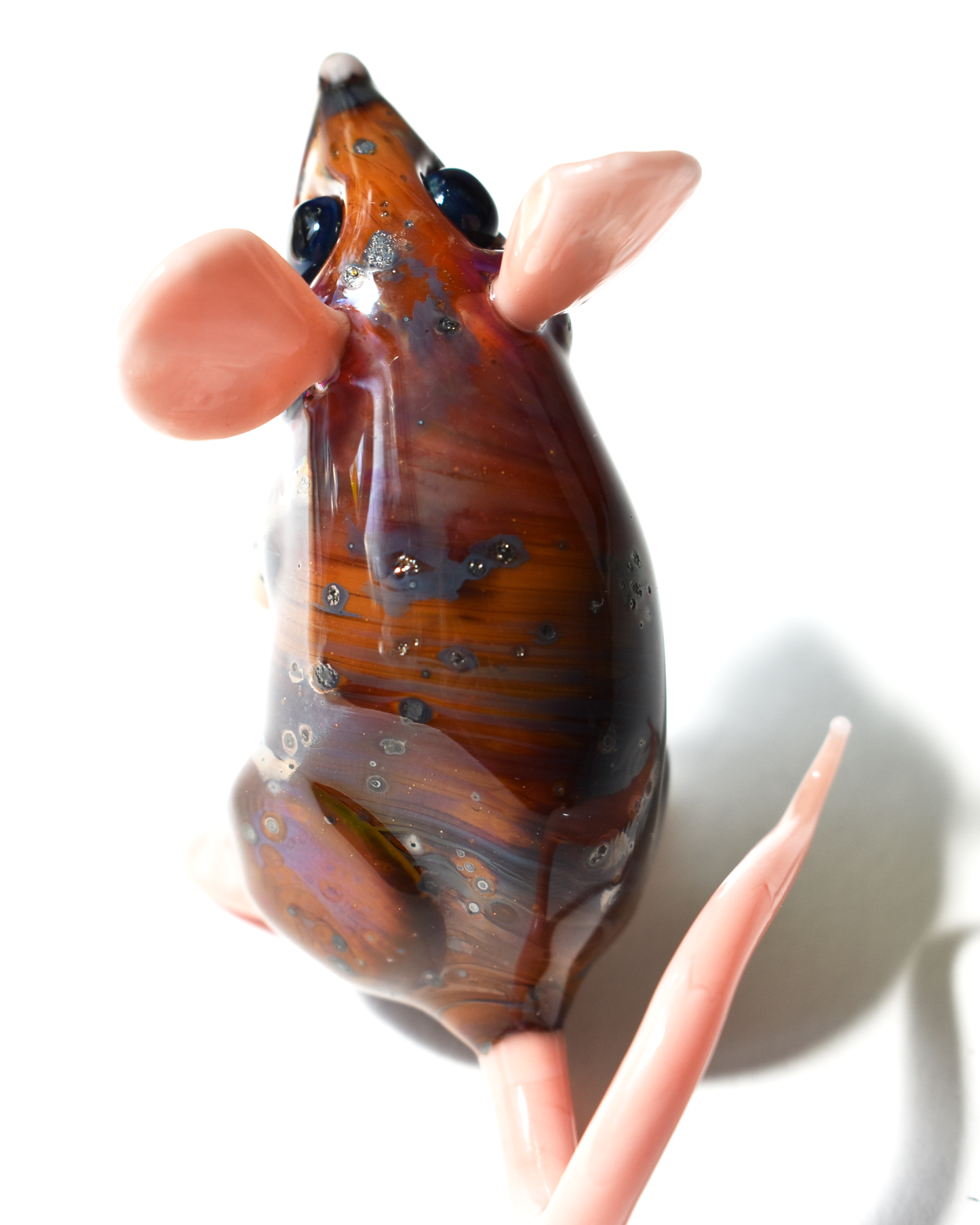'Brown Mouse' Glass Sculpture