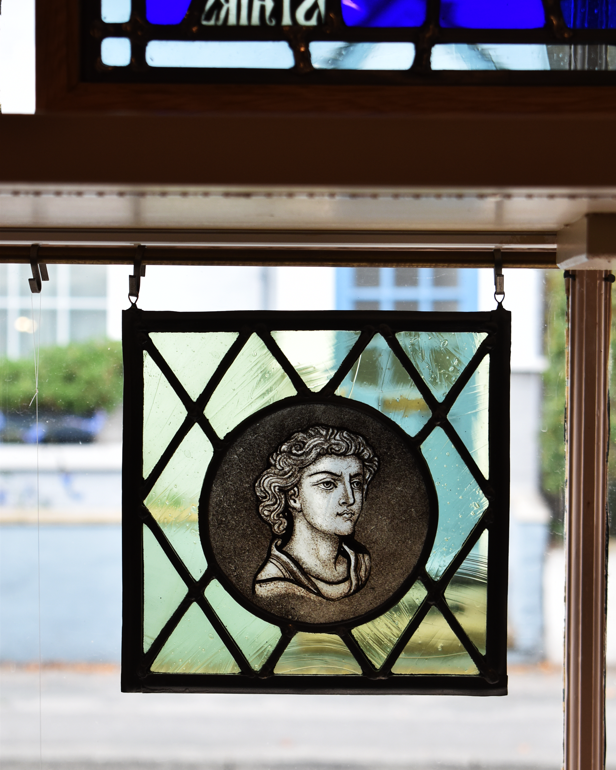 '19th Century Portrait' - Stained Glass Hanging Panel