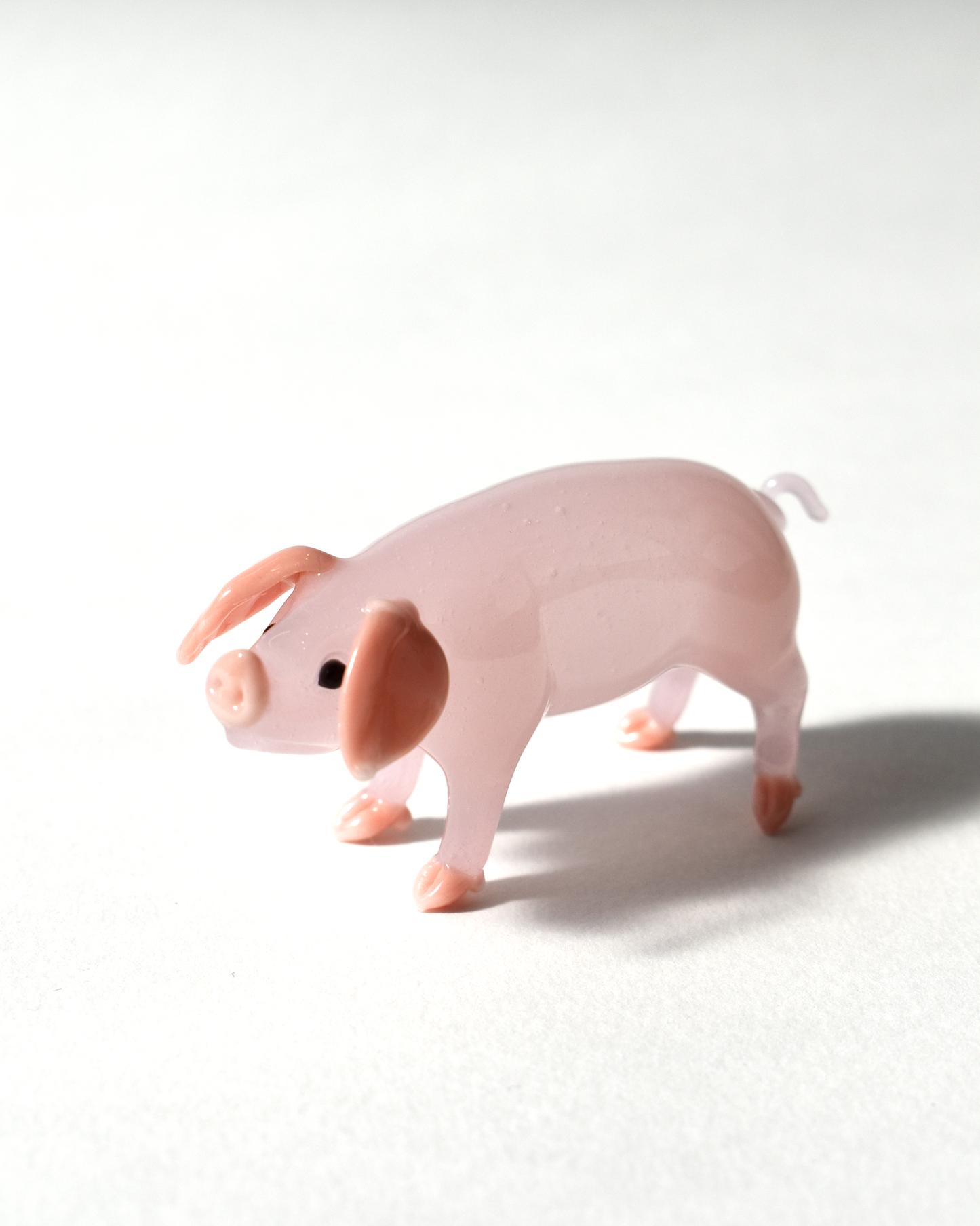 Pink Glass Pig