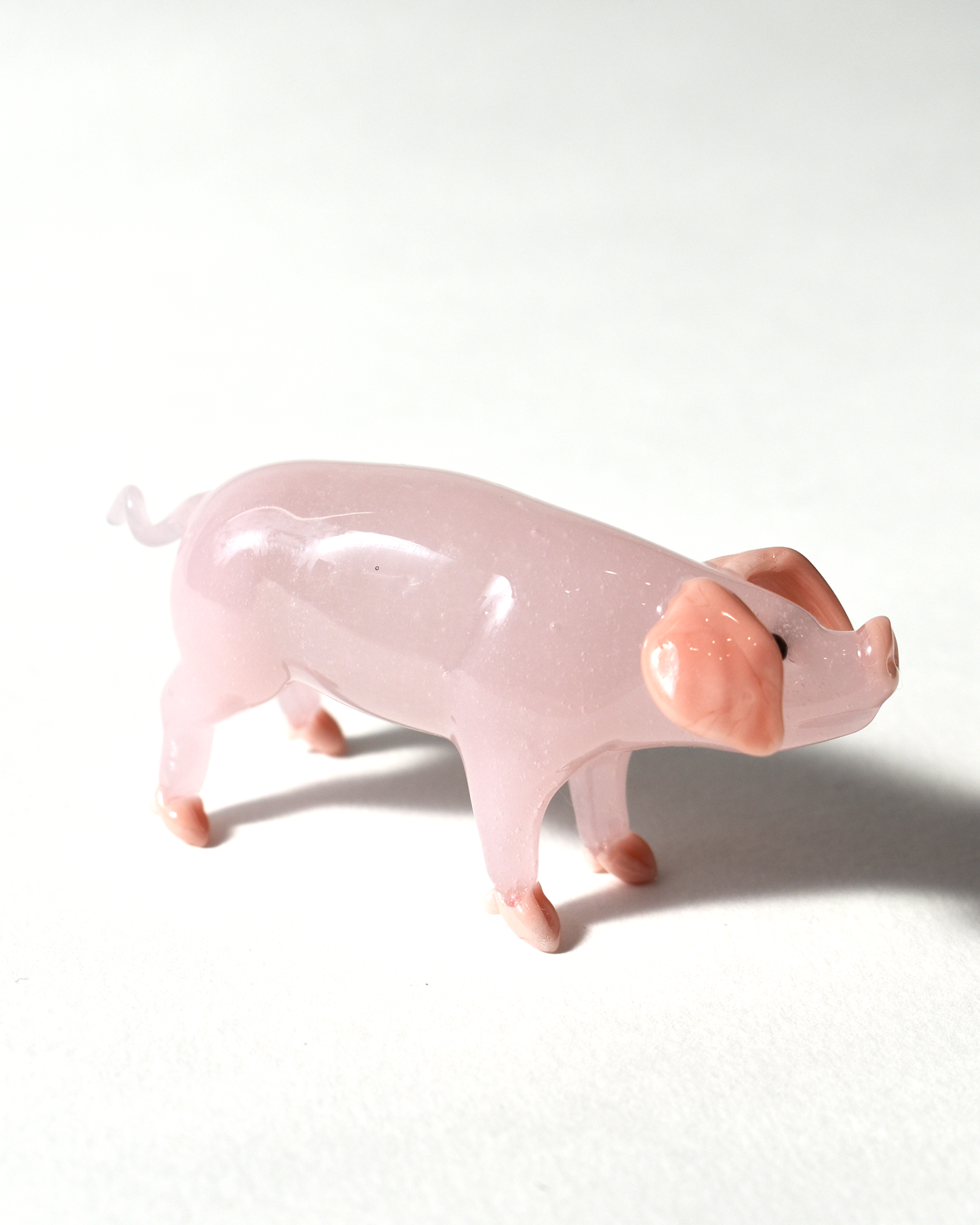 Pink Glass Pig