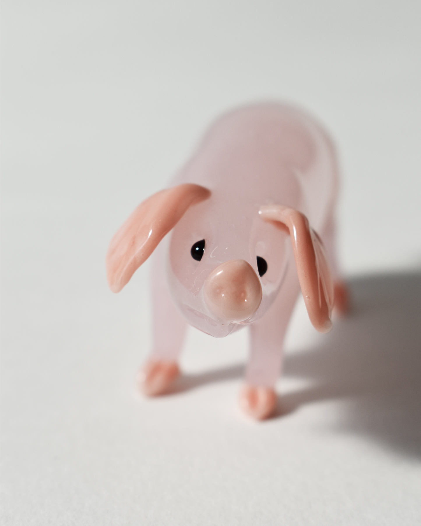 Pink Glass Pig