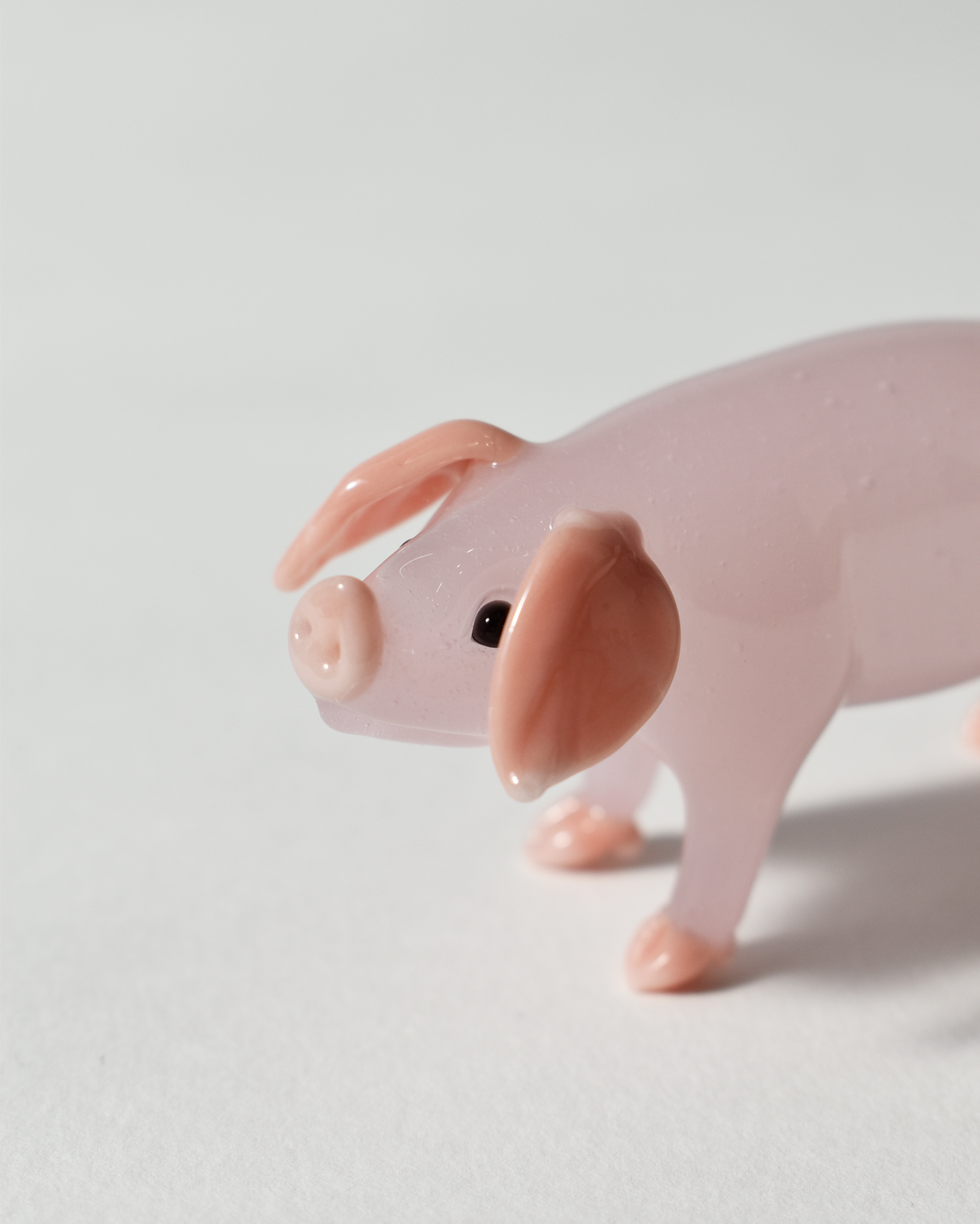 Pink Glass Pig
