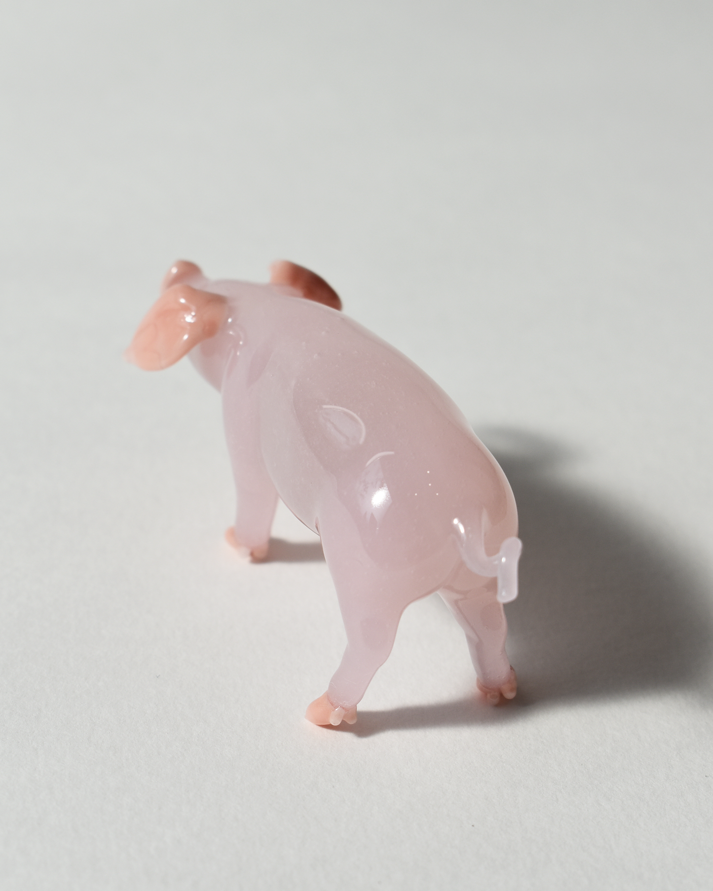 Pink Glass Pig