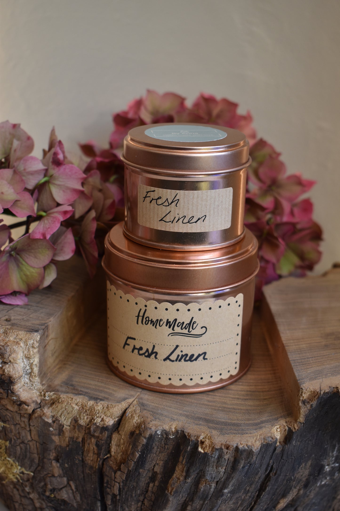 Fresh Linen Scented Soy Wax Candle in Tin - Corley Studio Shop