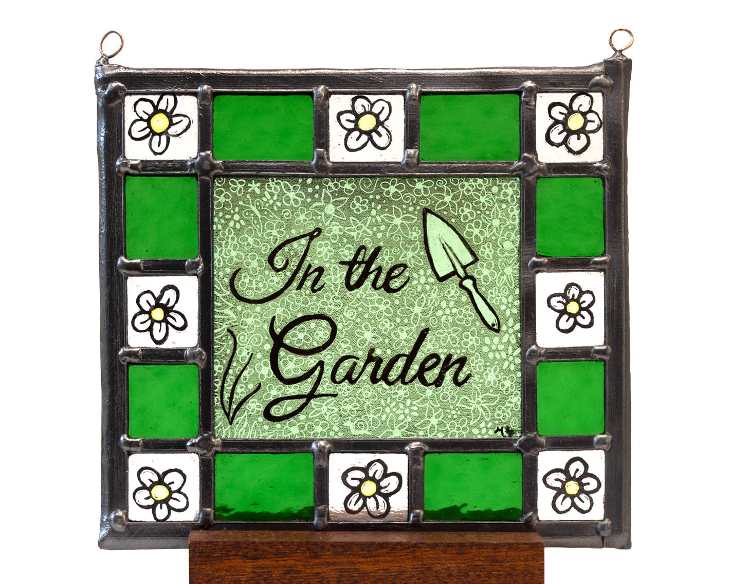 'In the Garden' - Stained Glass Hanging Panel