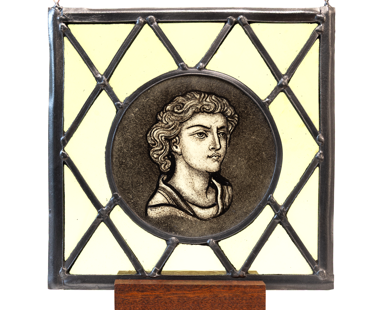 '19th Century Portrait' - Stained Glass Hanging Panel