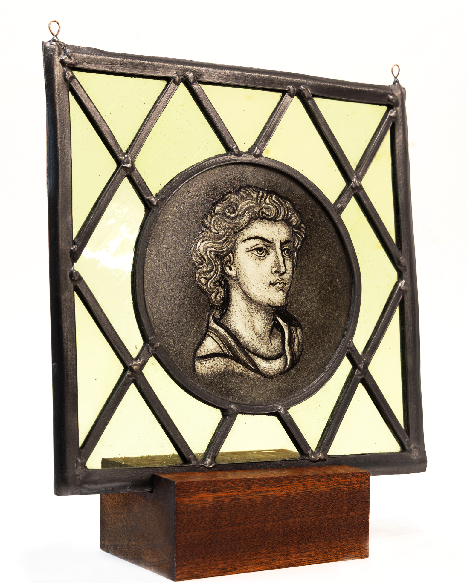 '19th Century Portrait' - Stained Glass Hanging Panel