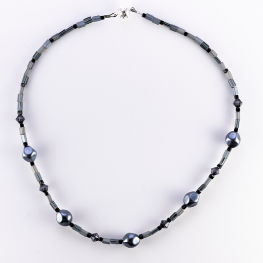 Pearl Shadows Crystal Necklace - Corley Studio Shop