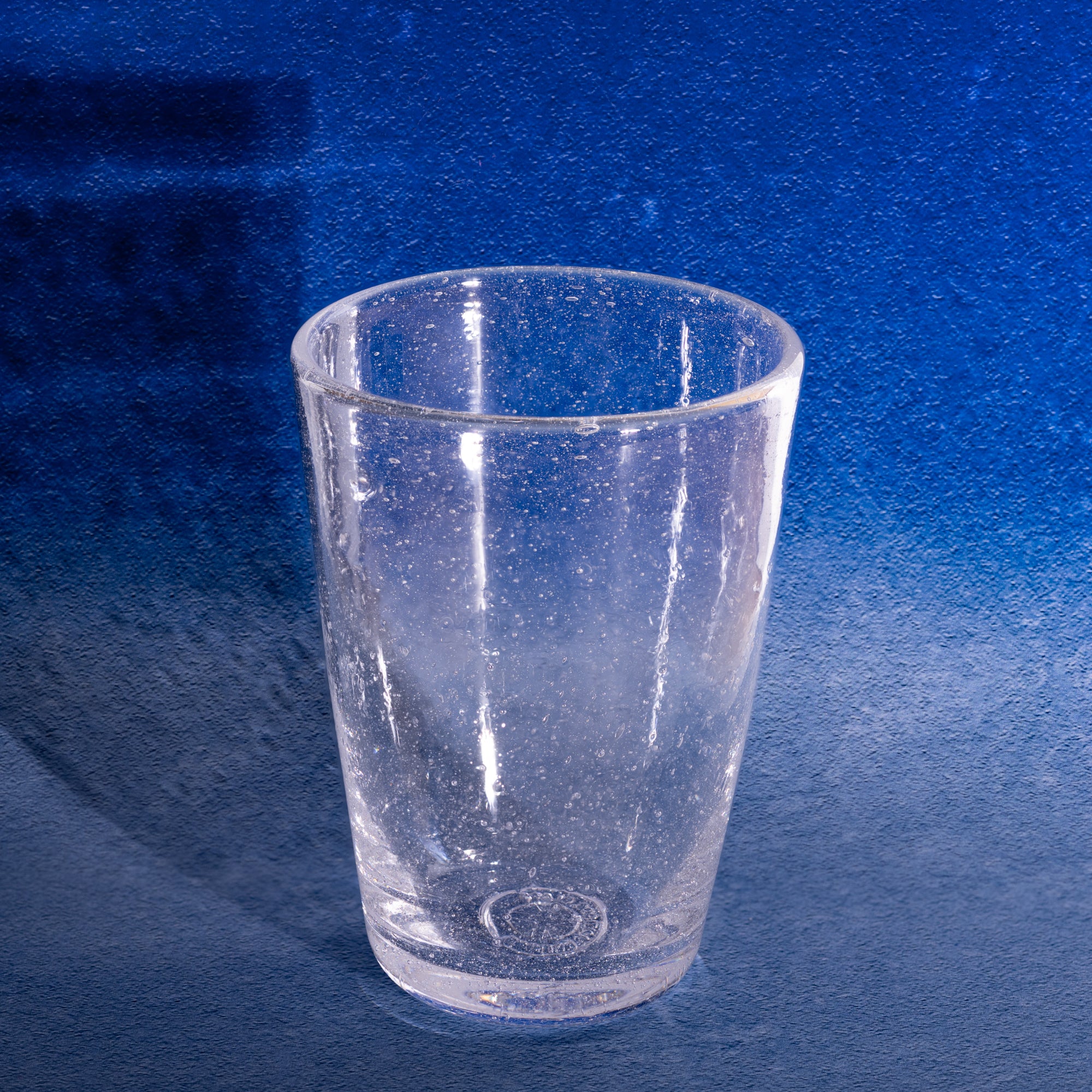 Seeded Clear Glass Tumbler