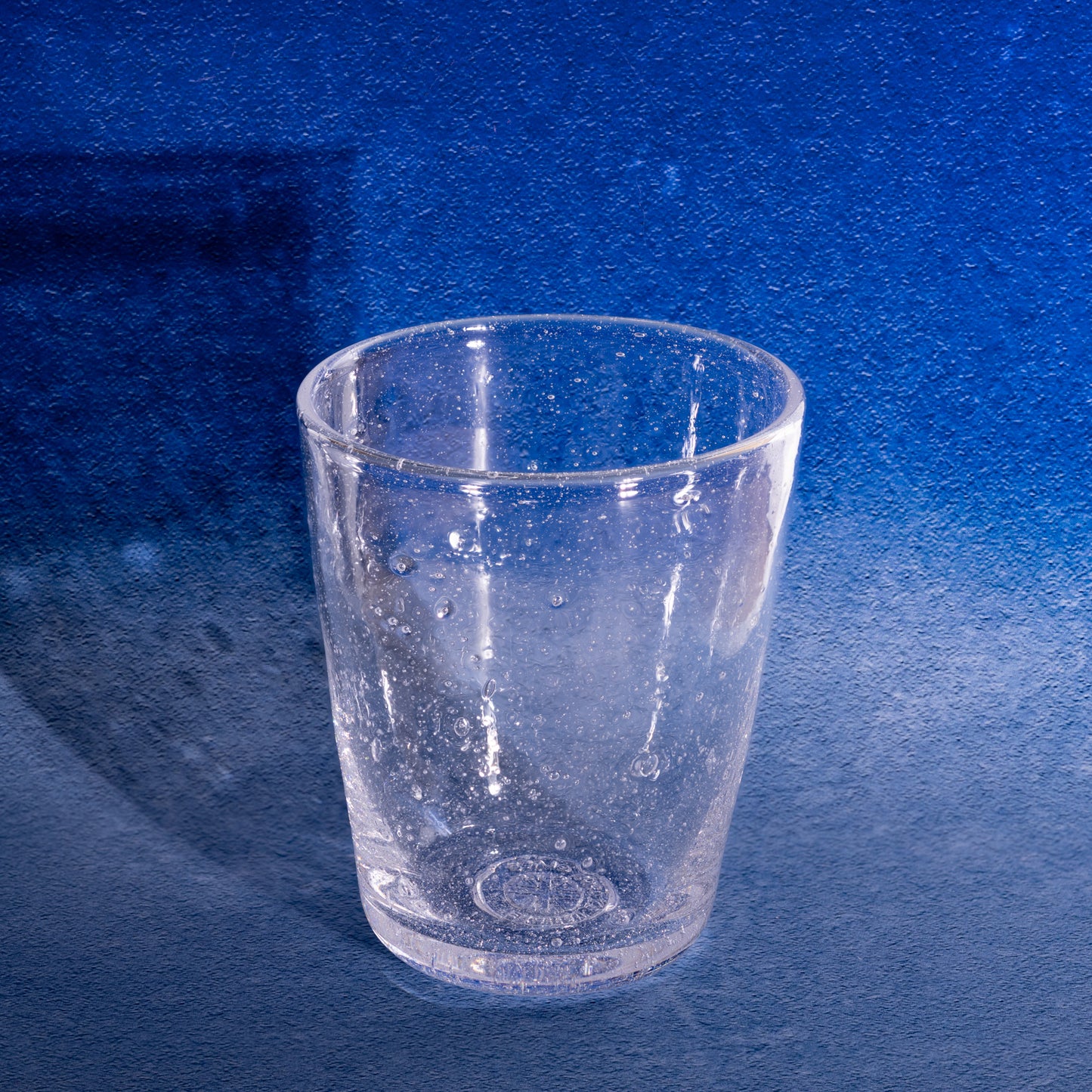 Seeded Clear Glass Tumbler