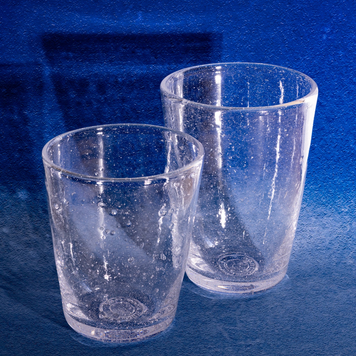 Seeded Clear Glass Tumbler