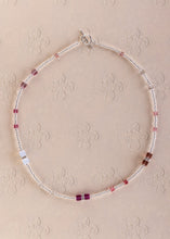 Load image into Gallery viewer, Pink Toned Crystal Cube Necklace
