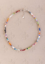 Load image into Gallery viewer, Delicate Rainbow Mixed Bead Necklace
