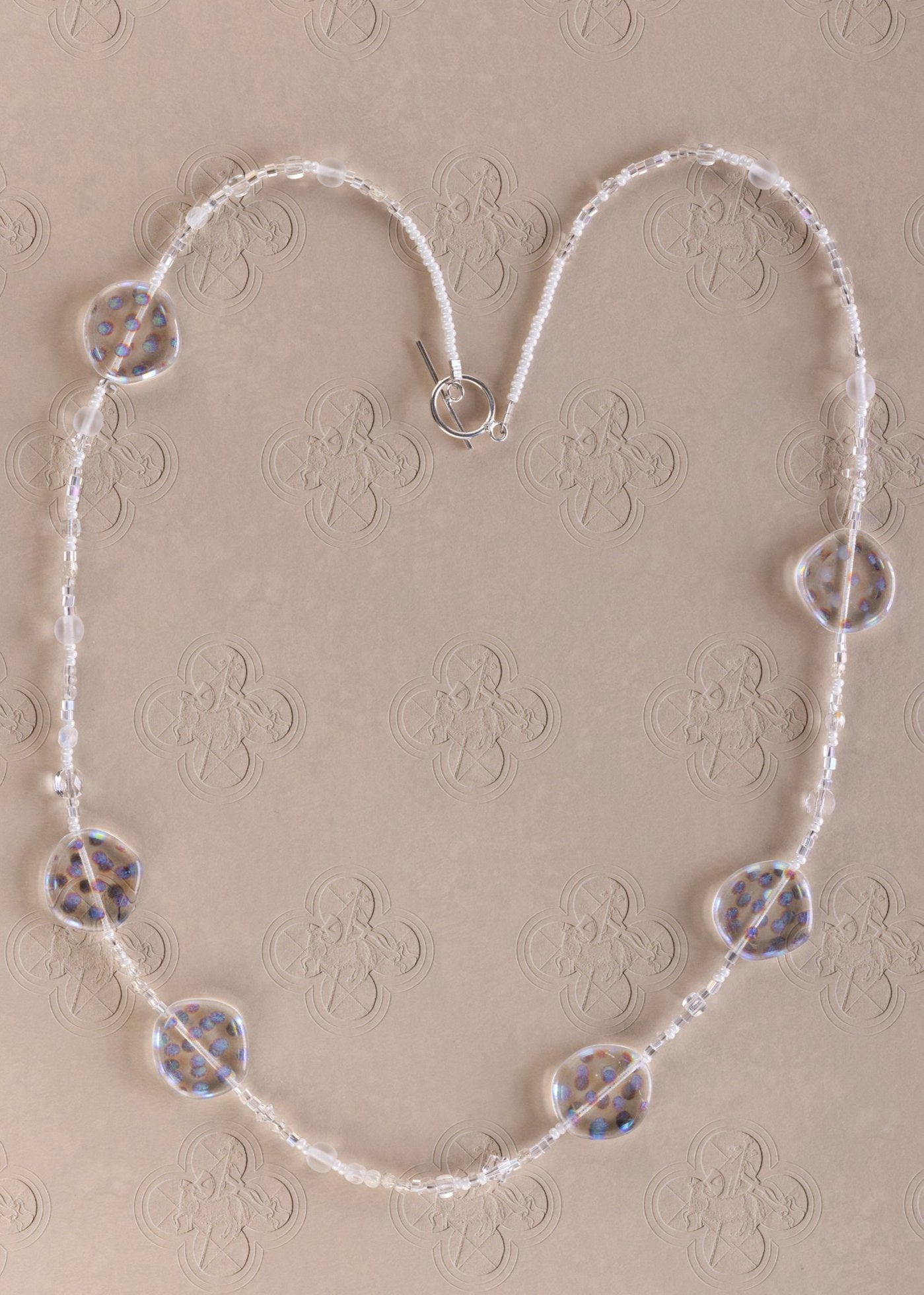 Delicate Metallic Dot Bead Necklace