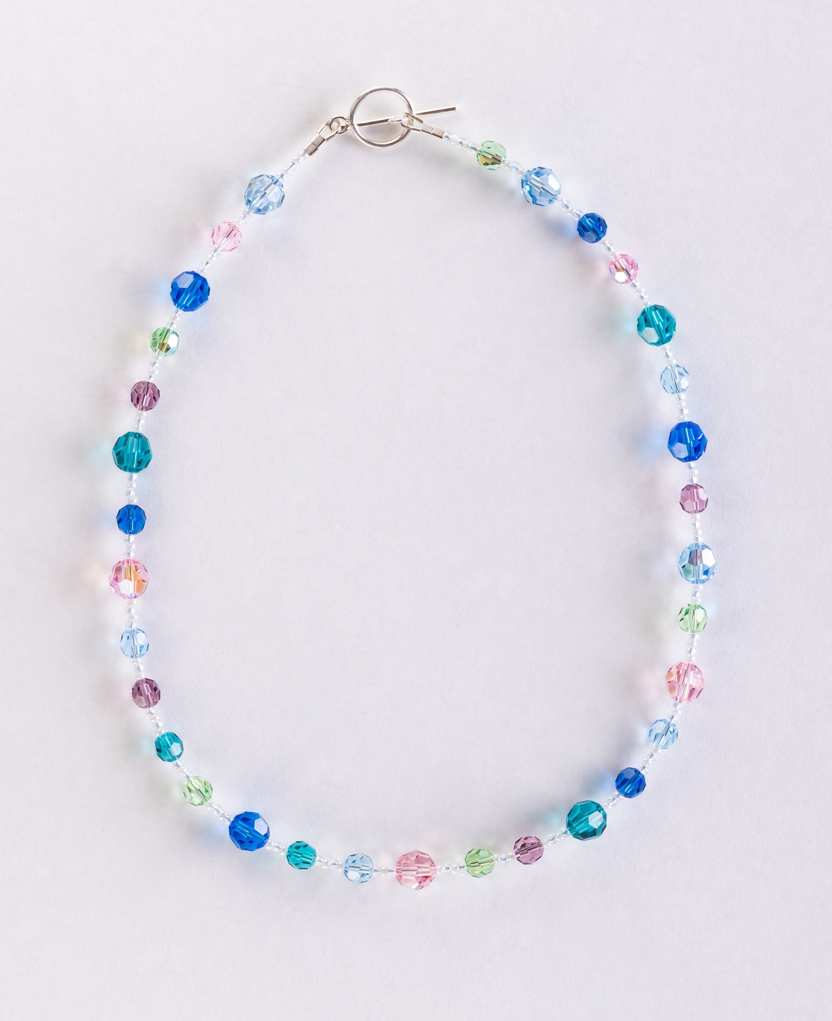 Colourful Glass Crystal Bead Necklace
