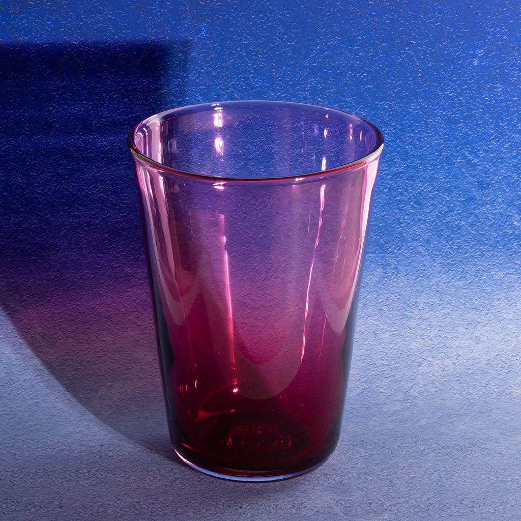 Cranberry Pink Glass Tumbler