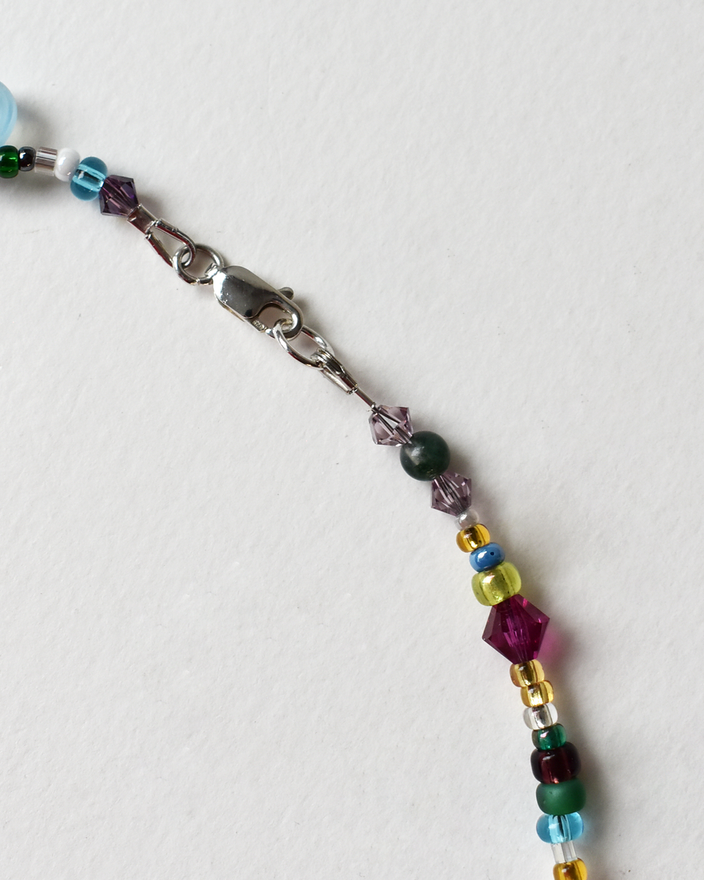 Dainty Rainbow Mixed Bead Necklace