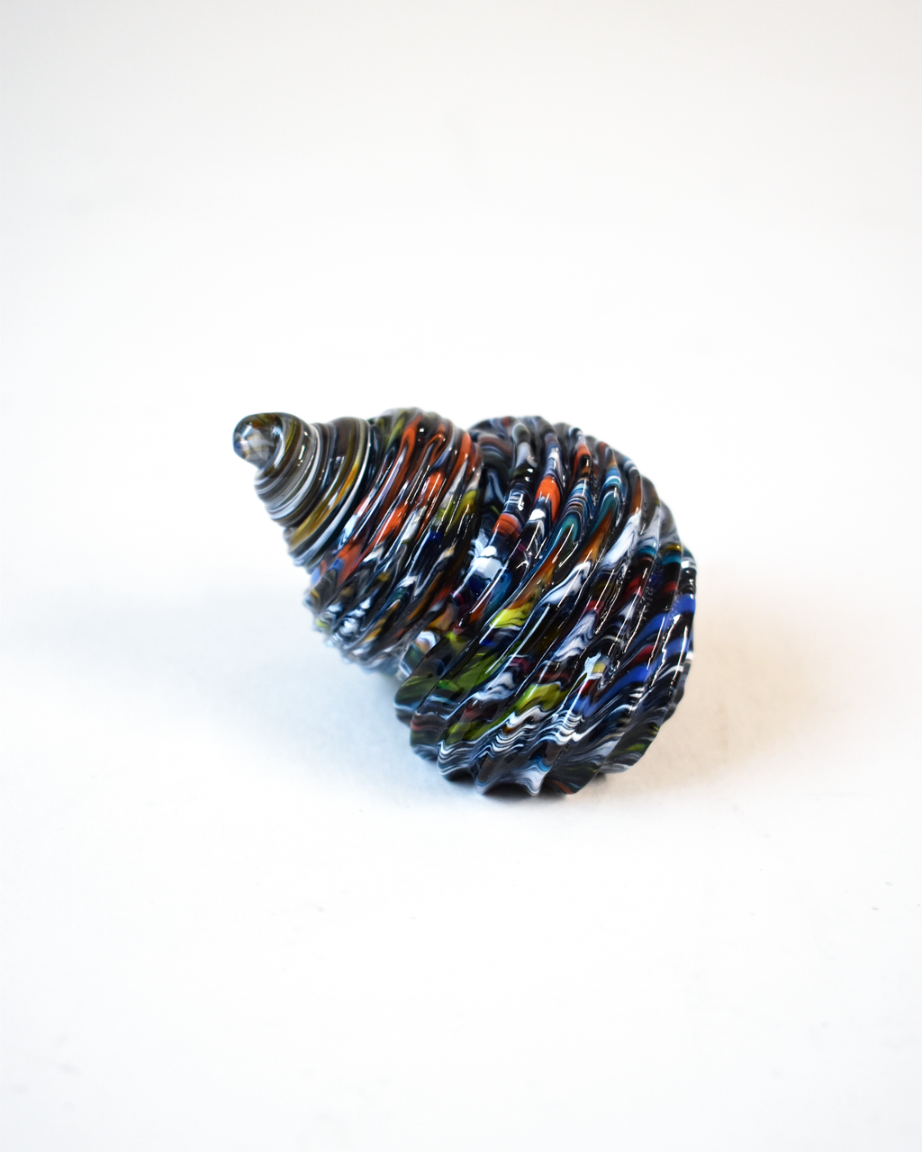 Conical Multicolour Glass Shell (S)